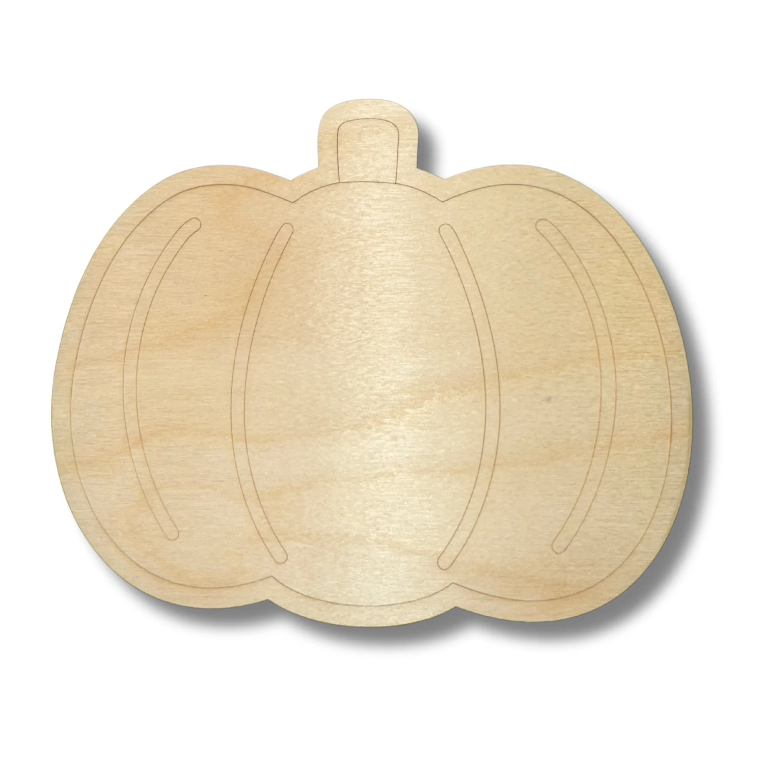 Unfinished Wood Etched Pumpkin Shape | Paint By Line Crafts | up to 30" DIY - Image 2