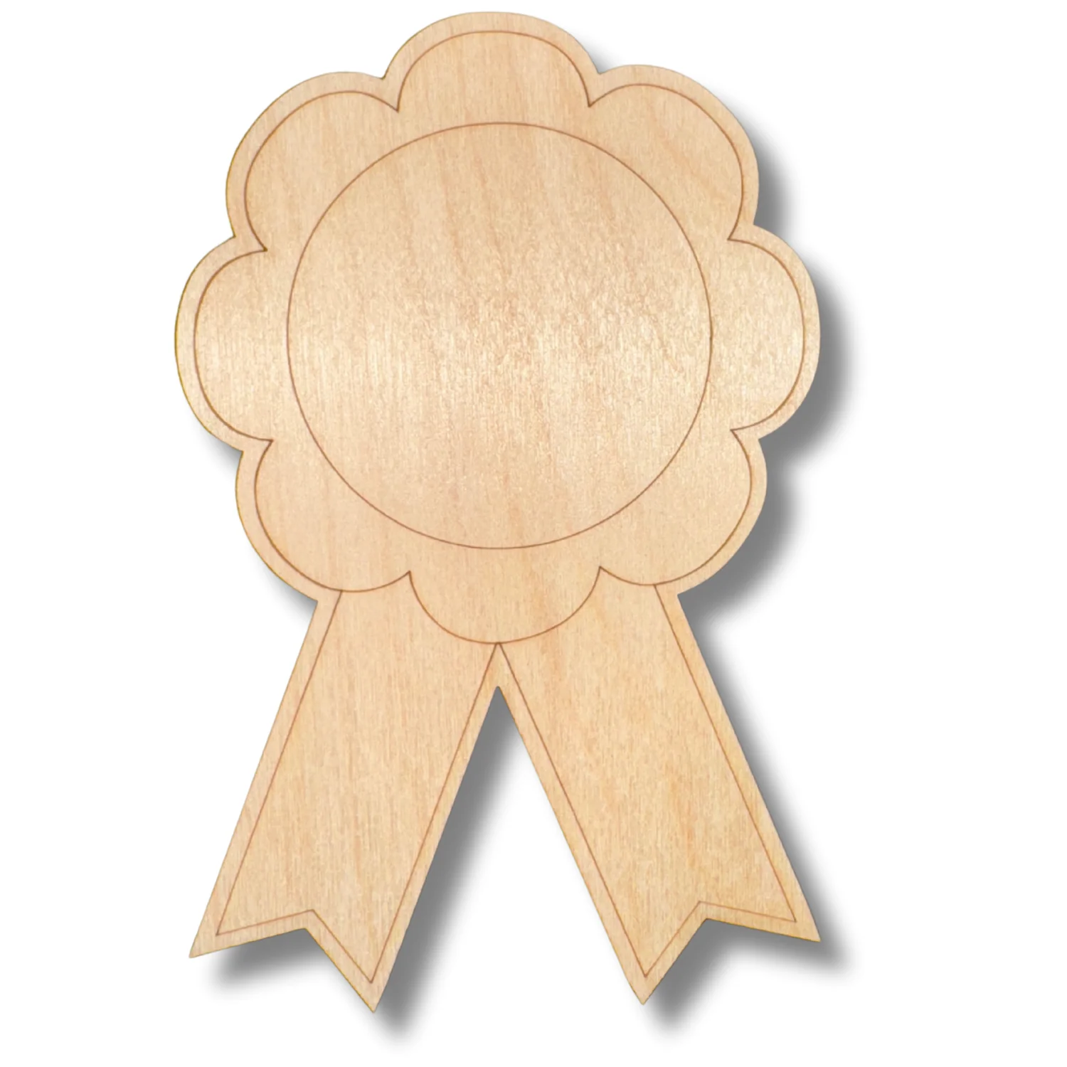 Unfinished Wood Etched Ribbon Shape | Paint By Line Crafts | up to 30" DIY - Image 2