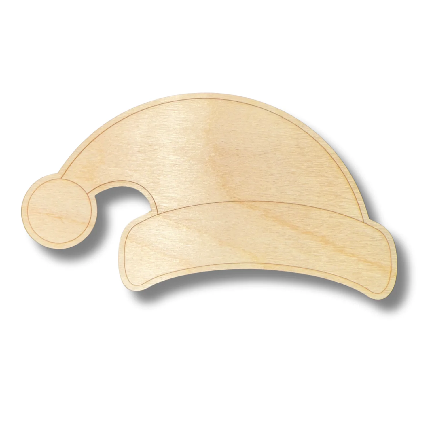Unfinished Wood Etched Santa Hat Shape | Paint By Line Crafts | up to 30" DIY - Image 2