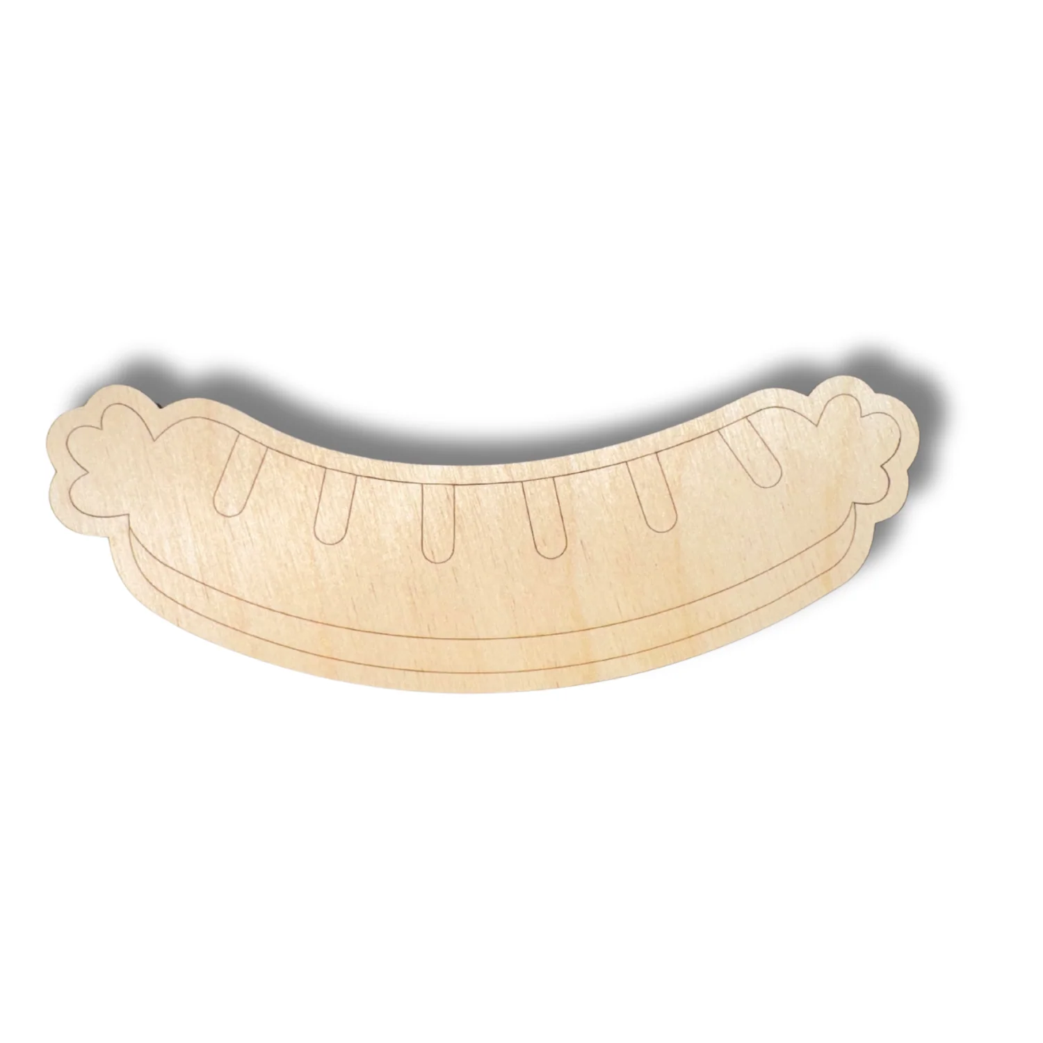 Unfinished Wood Etched Sauage Shape | Paint By Line Crafts | up to 30" DIY - Image 2