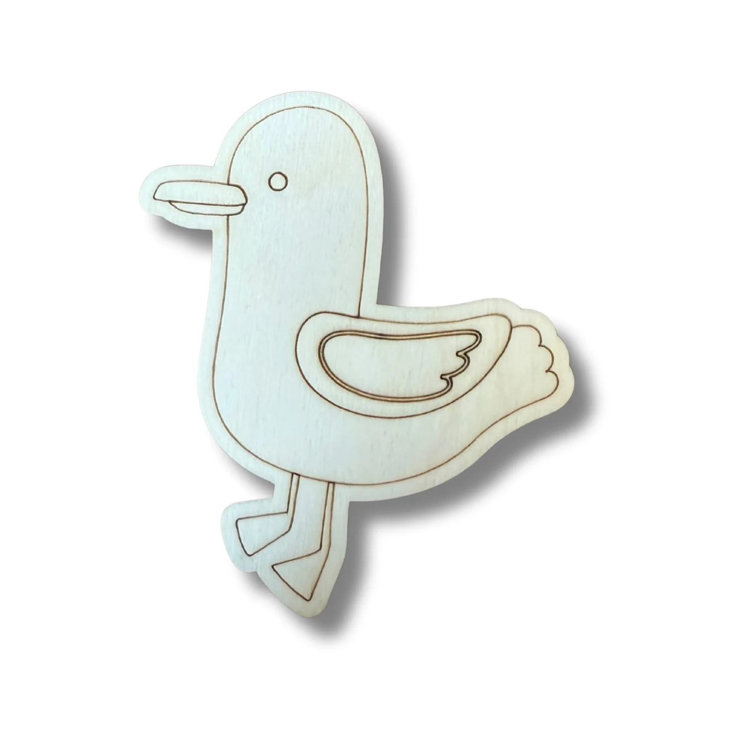 Unfinished Wood Etched Seagull Shape | Paint By Line Crafts | up to 30" DIY - Image 2