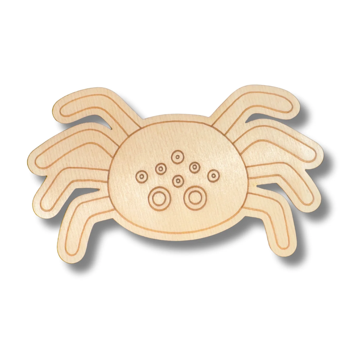 Unfinished Wood Etched Spider Shape | Paint By Line Crafts | up to 30" DIY - Image 2