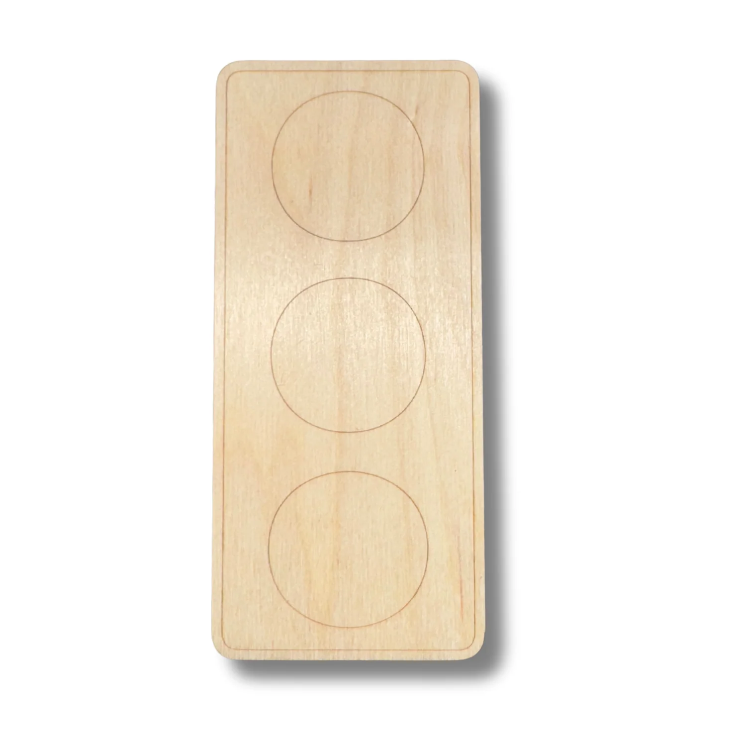 Unfinished Wood Etched Stop Light Shape | Paint By Line Crafts | up to 30" DIY - Image 2