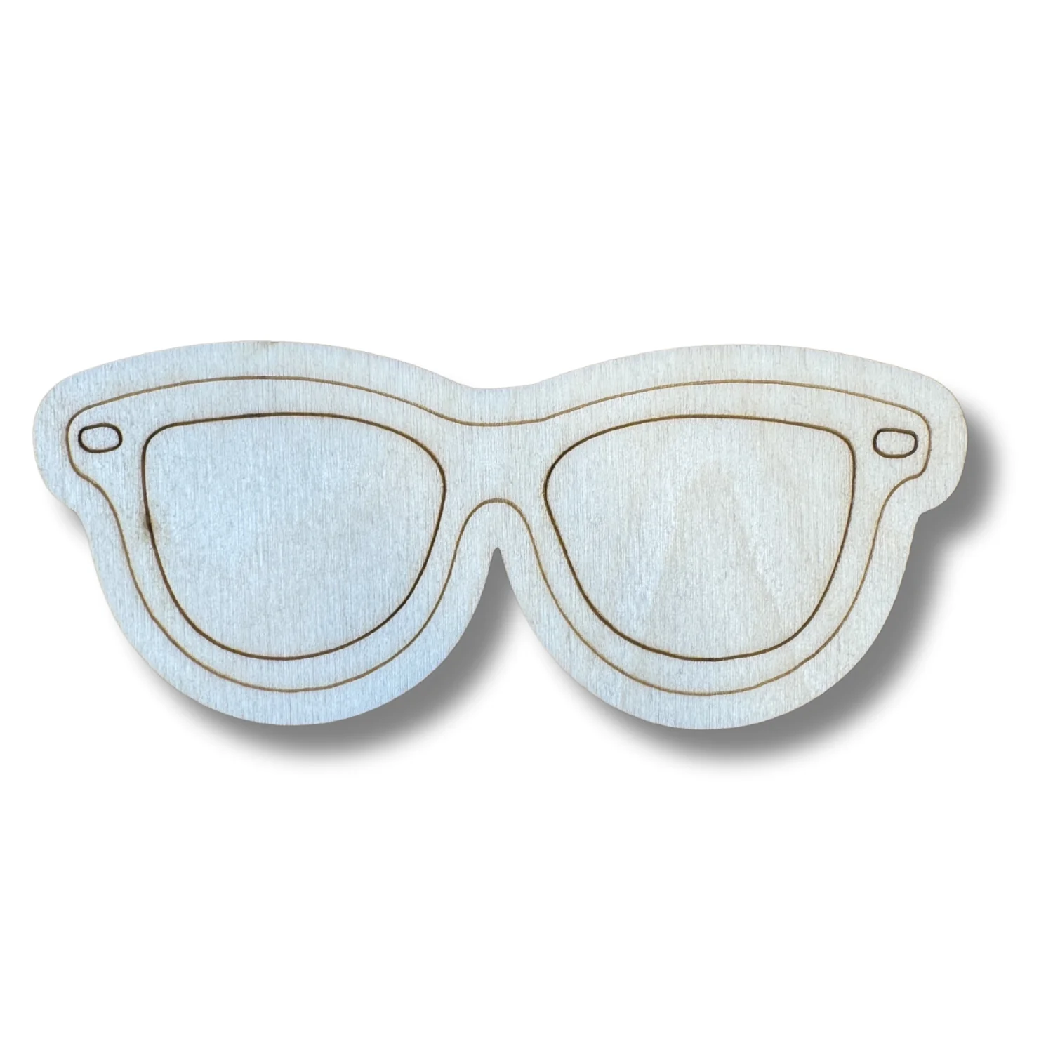 Unfinished Wood Etched Sunglasses Shape | Paint By Line Crafts | up to 30" DIY - Image 2