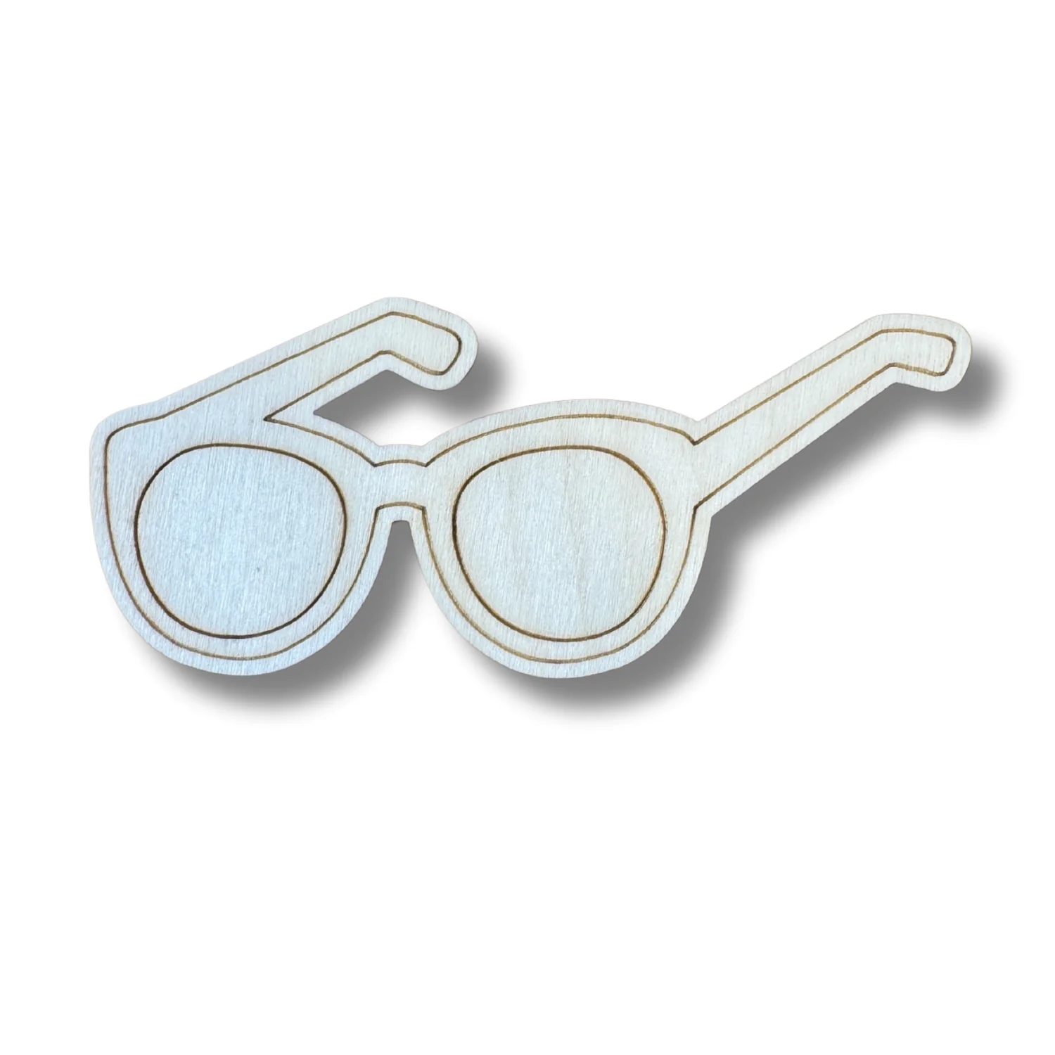 Unfinished Wood Etched Sunglasses Shape | Paint By Line Crafts | up to 30" DIY - Image 2