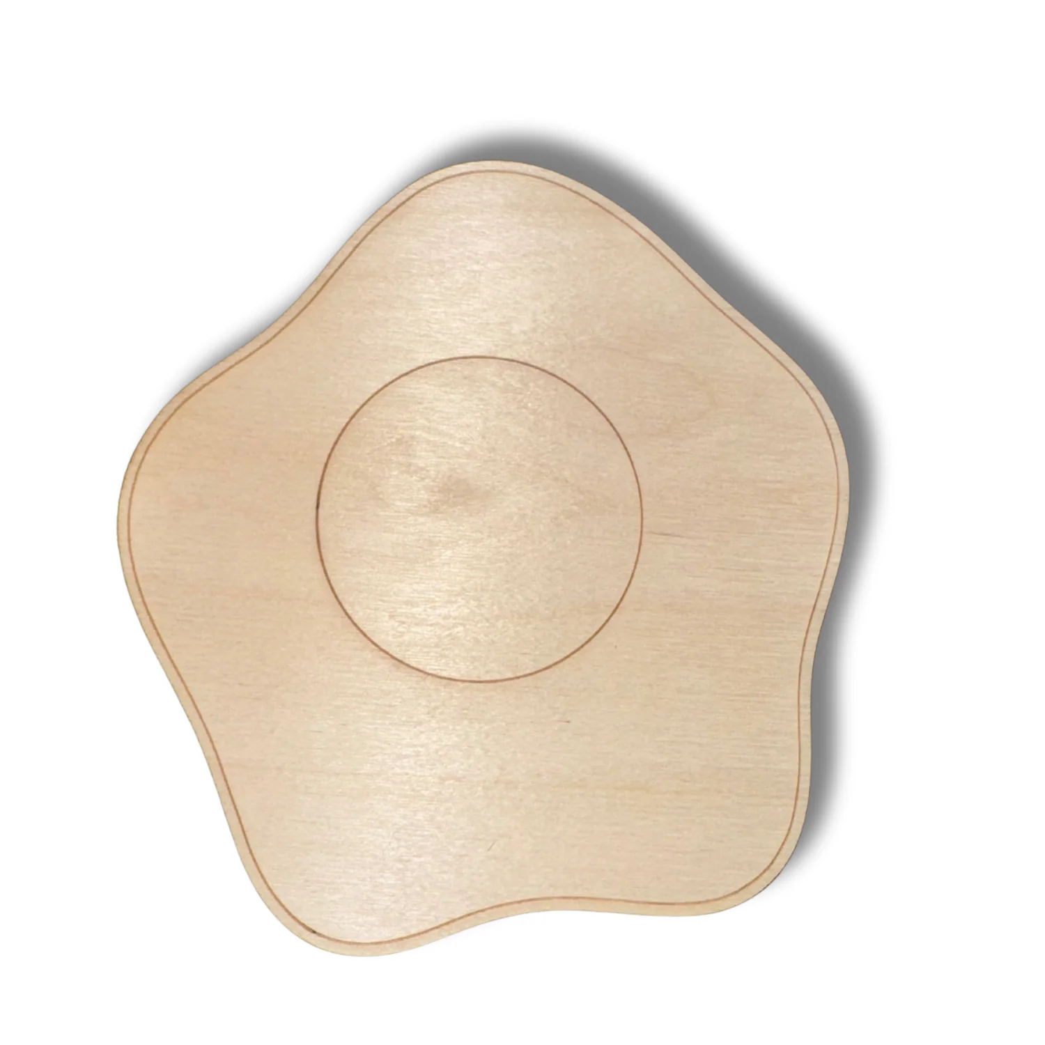 Unfinished Wood Etched Sunnyside Up Shape | Paint By Line Crafts | up to 30" DIY - Image 2