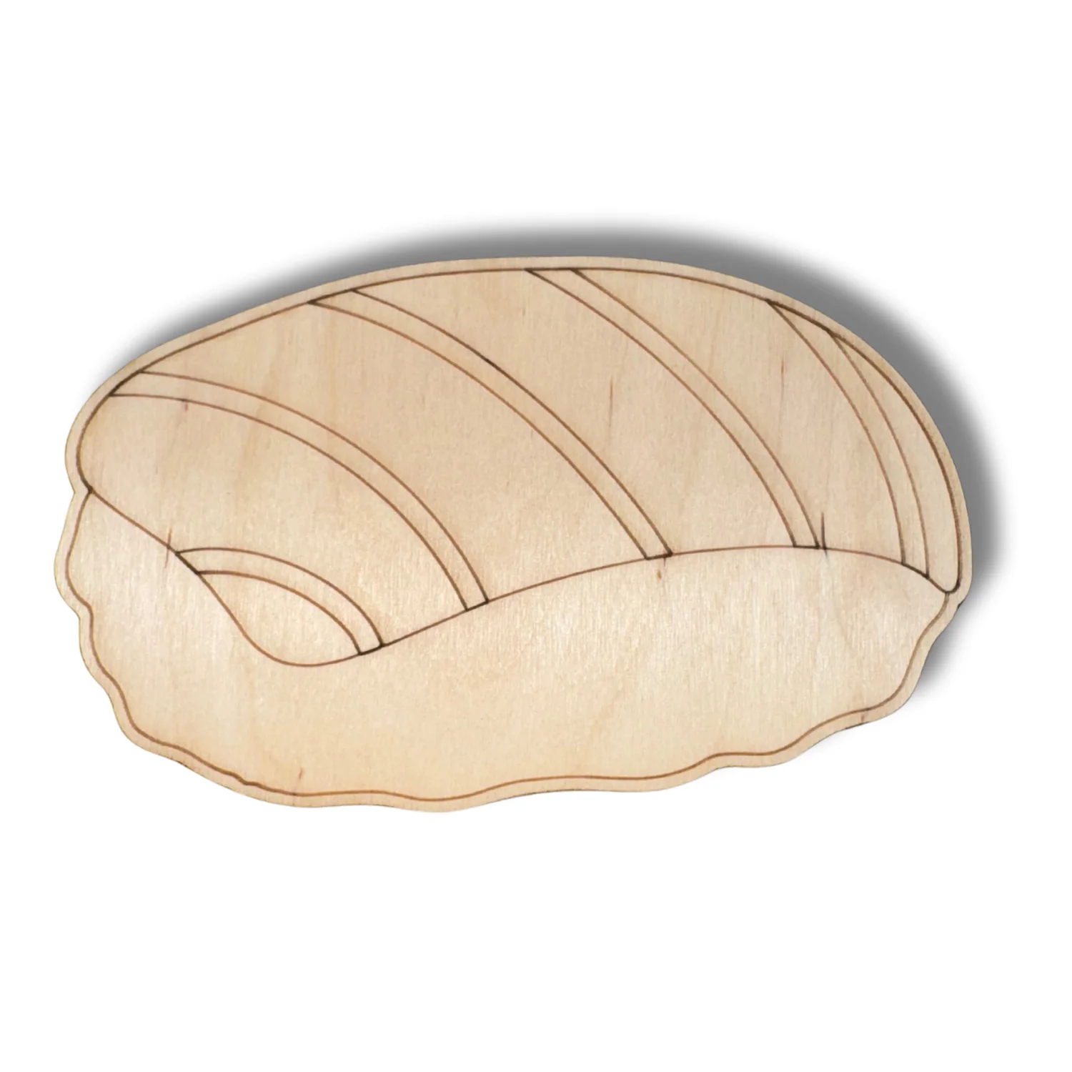Unfinished Wood Etched Sushi Shape | Paint By Line Crafts | up to 30" DIY - Image 2