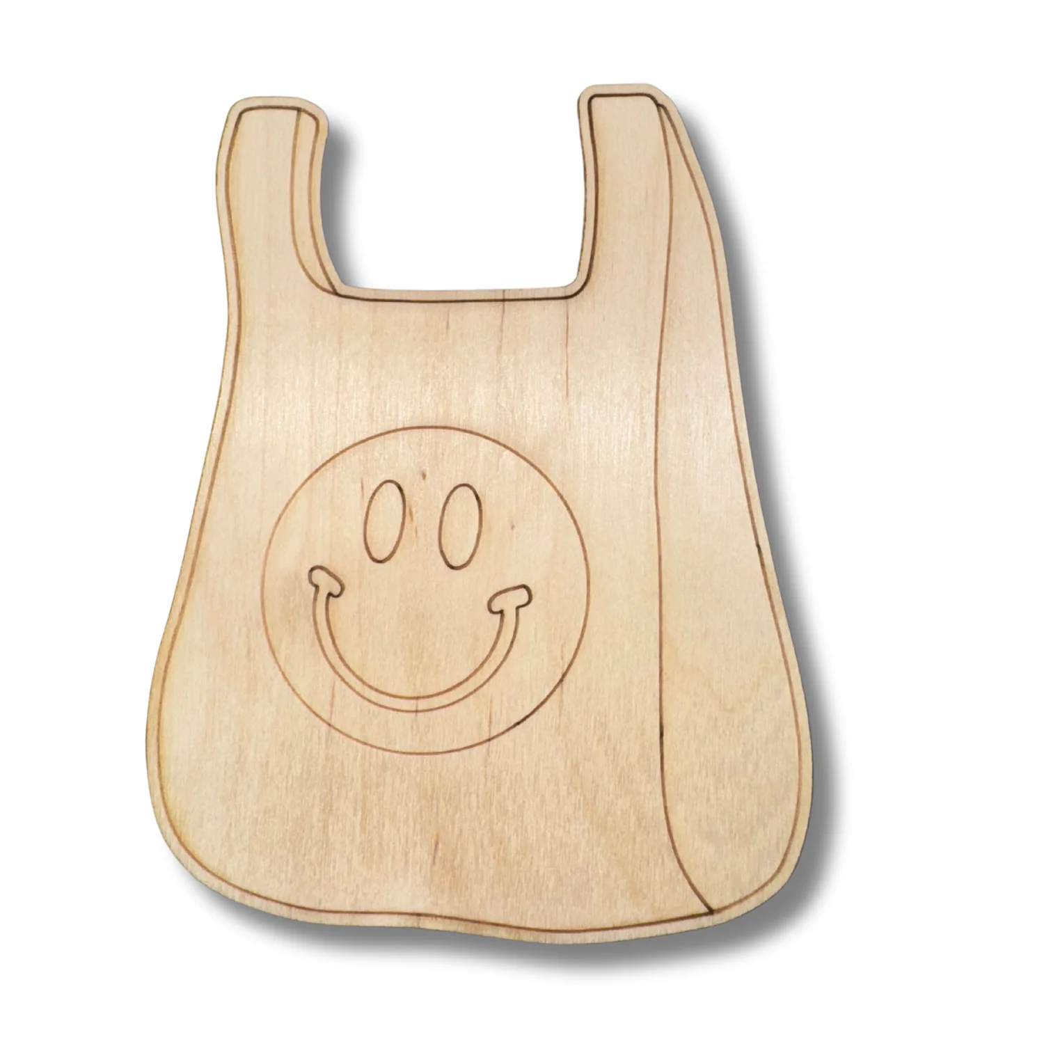 Unfinished Wood Etched Take Out Bag Shape | Paint By Line Crafts | up to 30" DIY - Image 2