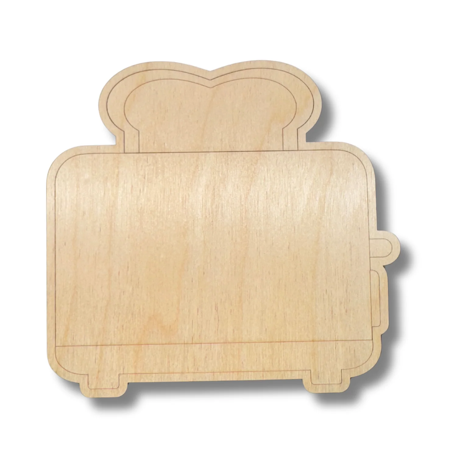 Unfinished Wood Etched Toaster Shape | Paint By Line Crafts | up to 30" DIY - Image 2