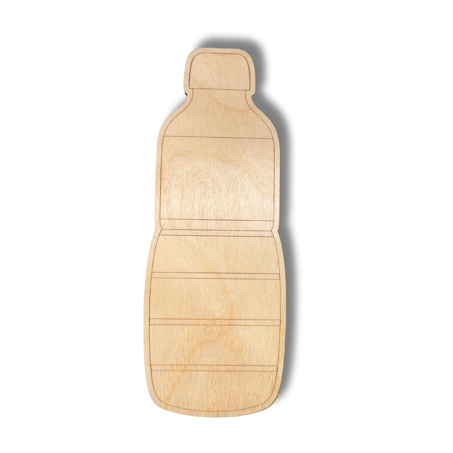 Unfinished Wood Etched Water Bottle Shape | Paint By Line Crafts | up to 30" DIY - Image 2