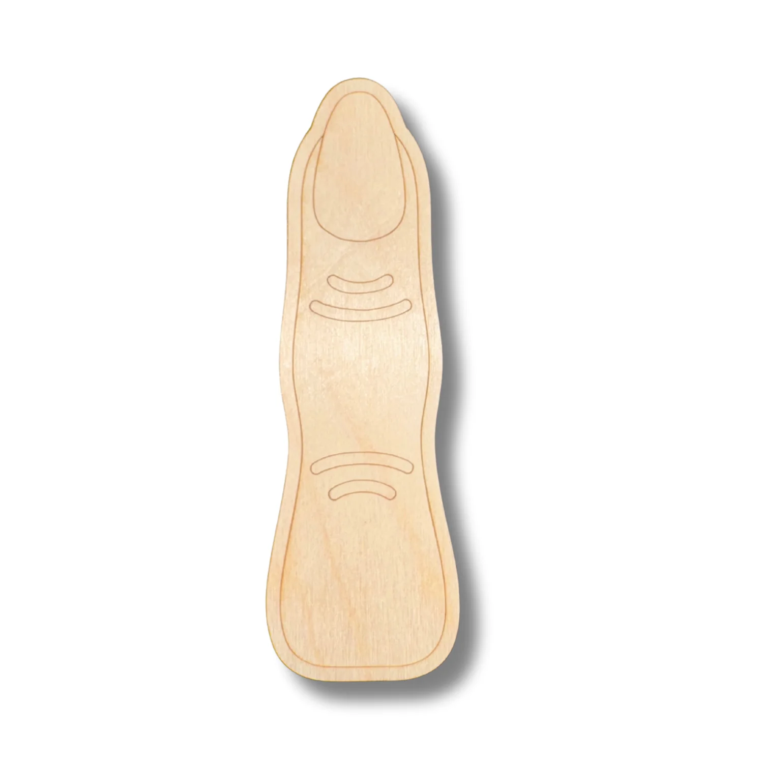 Unfinished Wood Etched Witch Finger Shape | Paint By Line Crafts | up to 30" DIY - Image 2