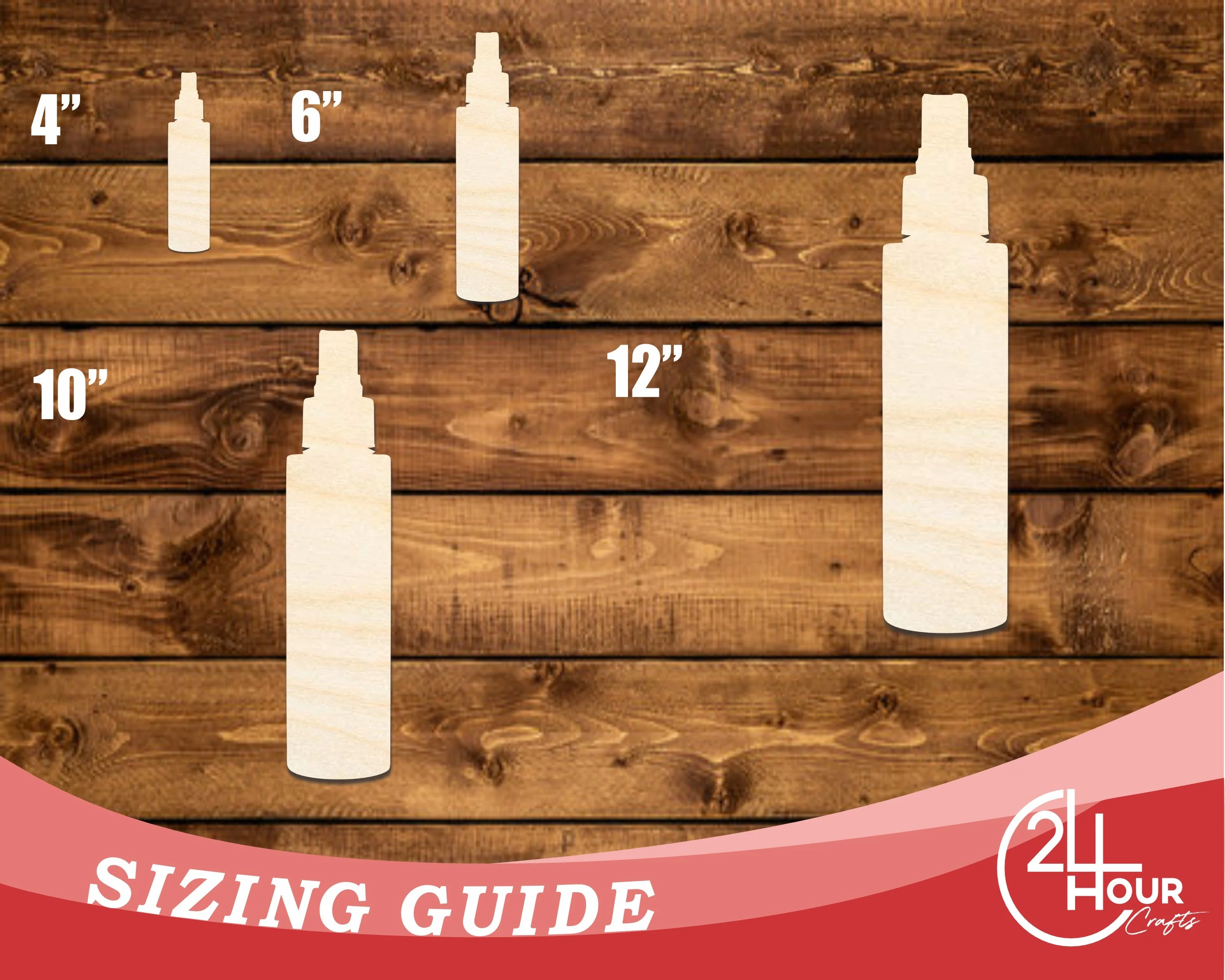 Unfinished Wood Facial Spray Shape | DIY Craft Cutout | up to 46" DIY - Image 3