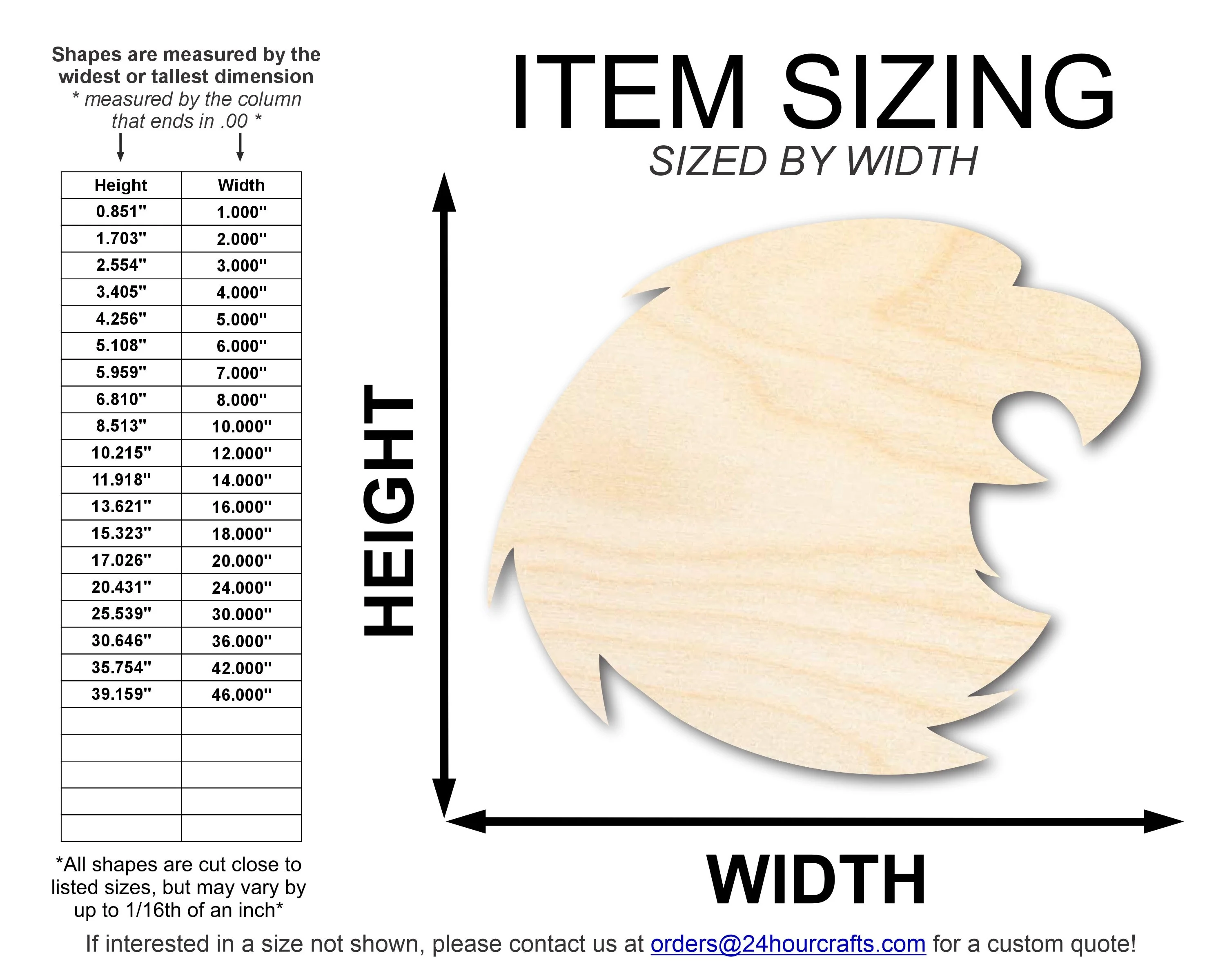 Unfinished Wood Falcon Mascot Shape | DIY Craft Cutout | up to 46" DIY - Image 2