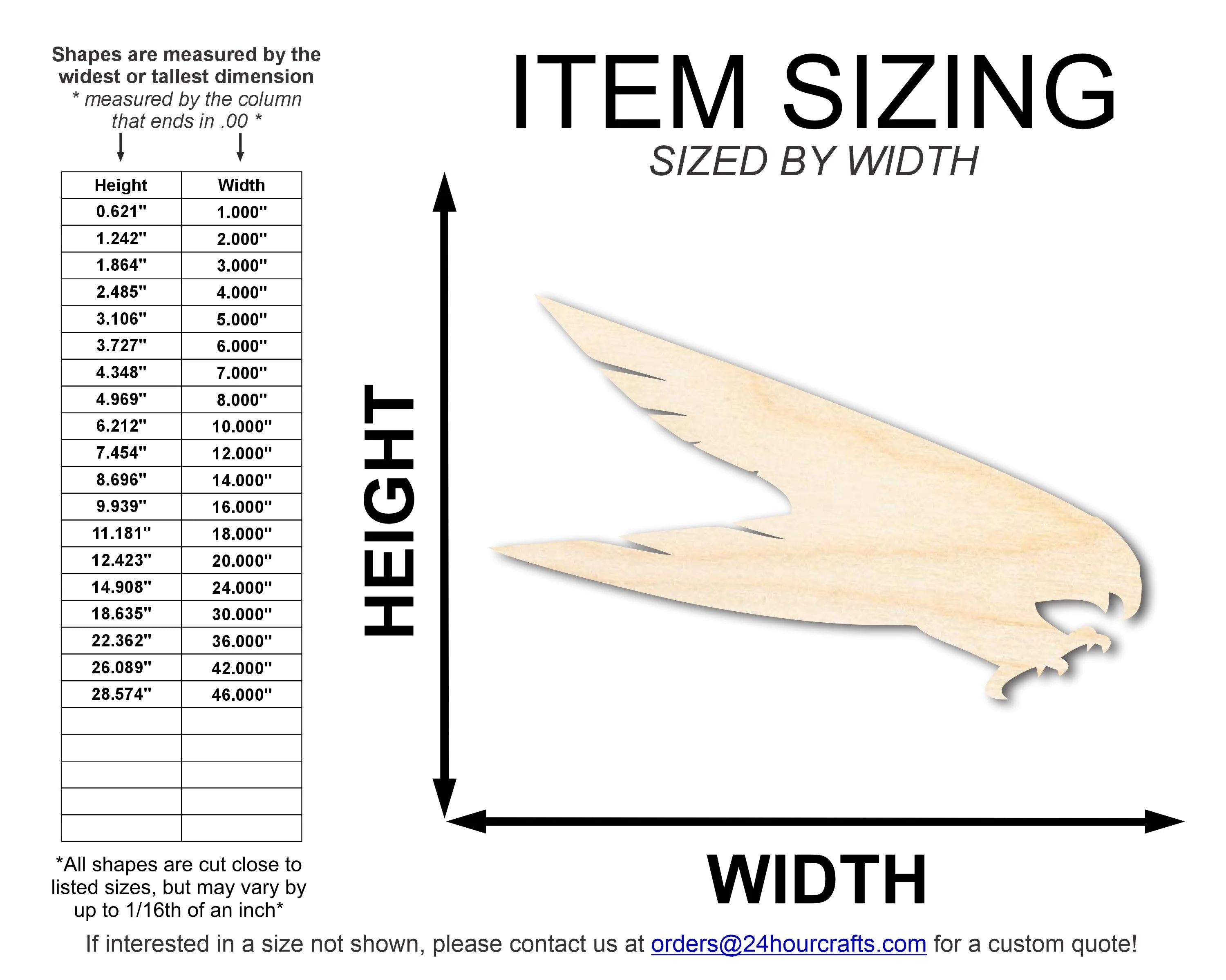 Unfinished Wood Falcon Mascot Shape | DIY Craft Cutout | up to 46" DIY - Image 2
