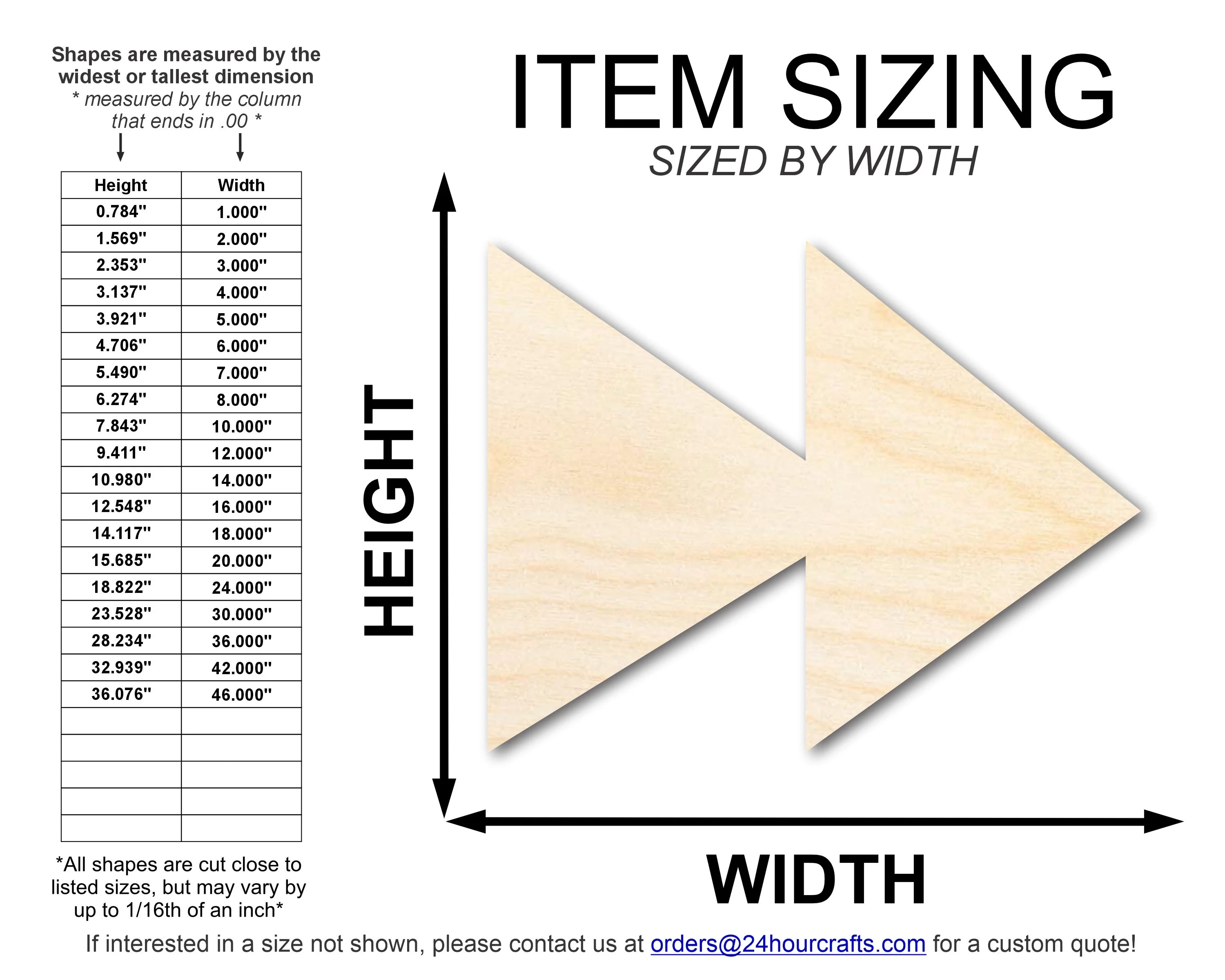 Unfinished Wood Fast Forward Shape | DIY Craft Cutout | up to 46" DIY - Image 2