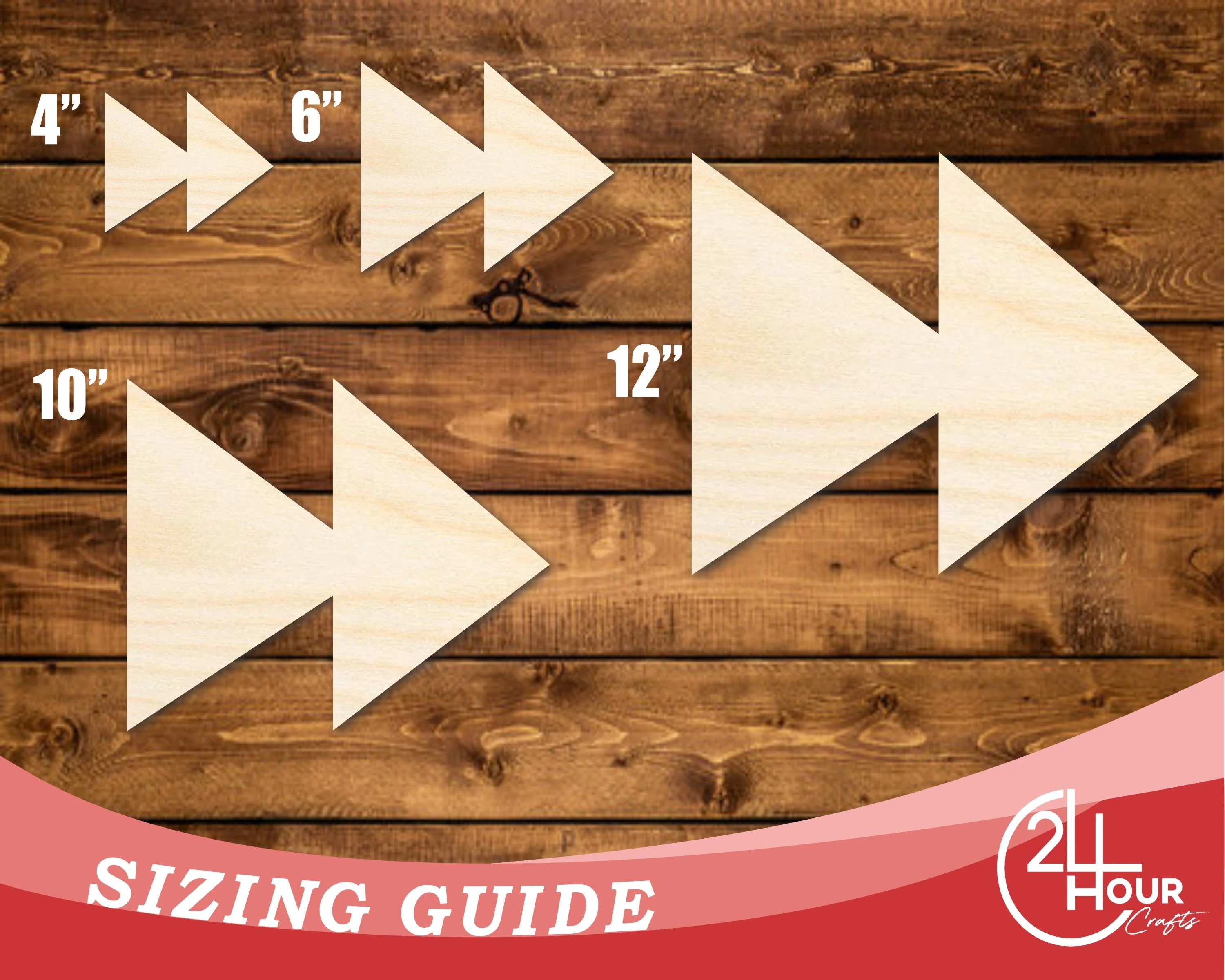 Unfinished Wood Fast Forward Shape | DIY Craft Cutout | up to 46" DIY - Image 3