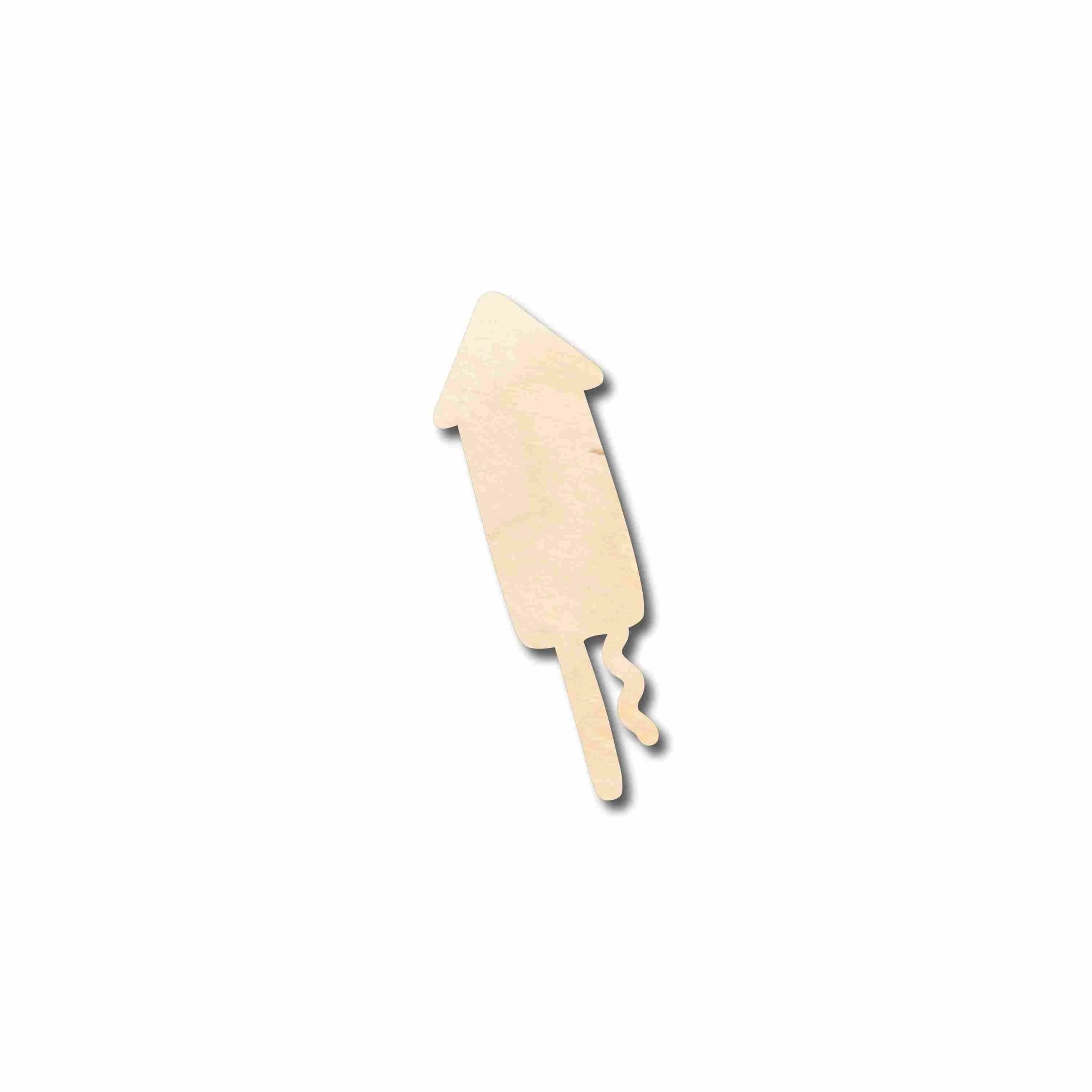 Unfinished Wood Firecracker Silhouette - Craft- up to 46" DIY