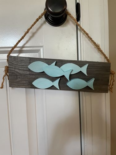 Unfinished Wood Fish Shape Silhouette - Craft- up to 46" DIY - Image 4