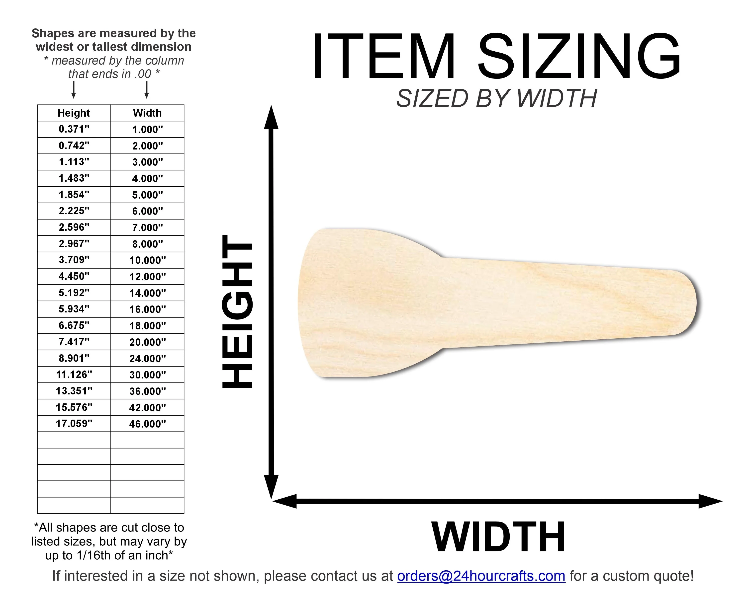 Unfinished Wood Flashlight Shape | Craft Cutout | up to 46" DIY - Image 2