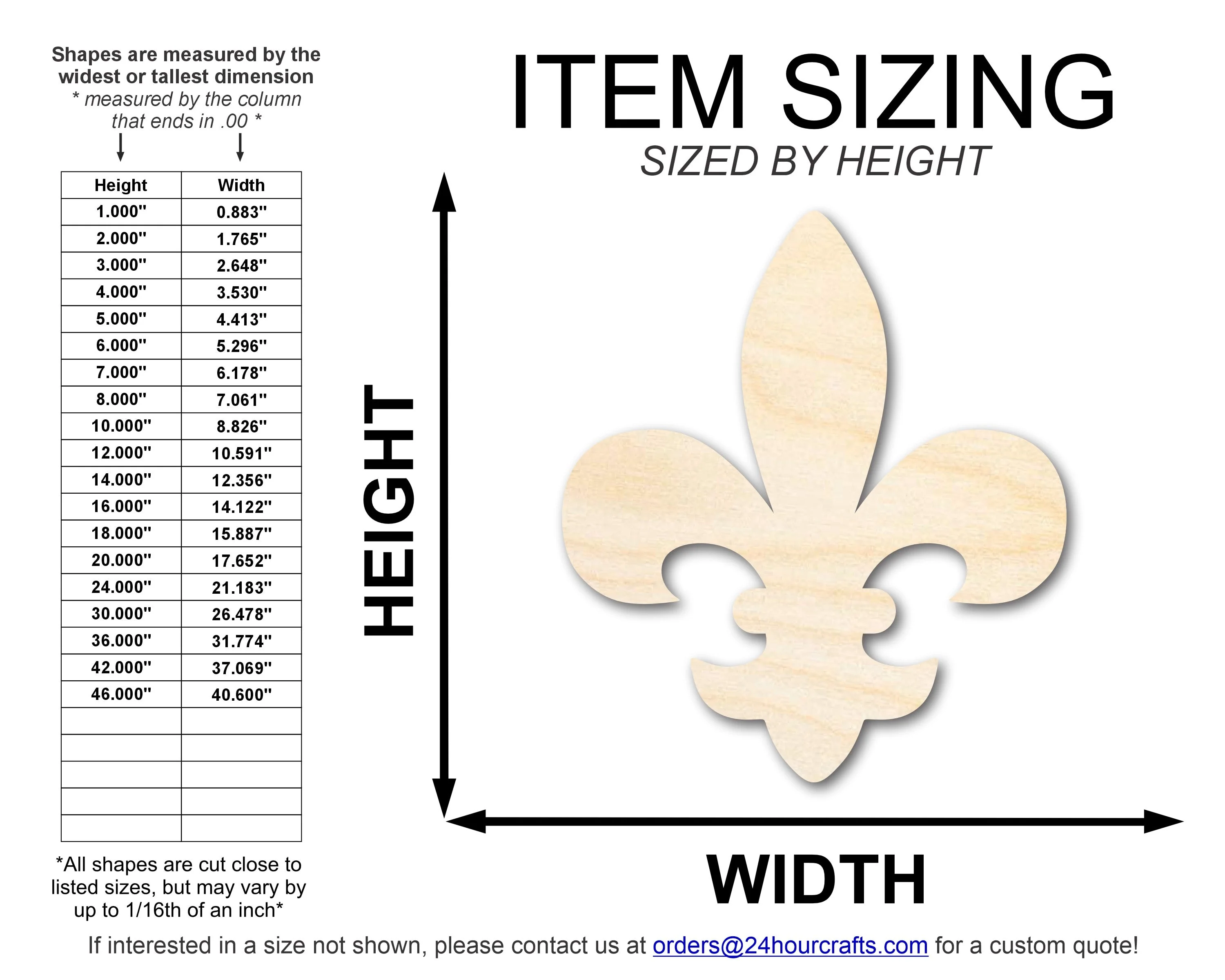 Unfinished Wood Fleur di Lis Shape | Saint's Football | France | DIY Craft Cutout | up to 46" - Image 2