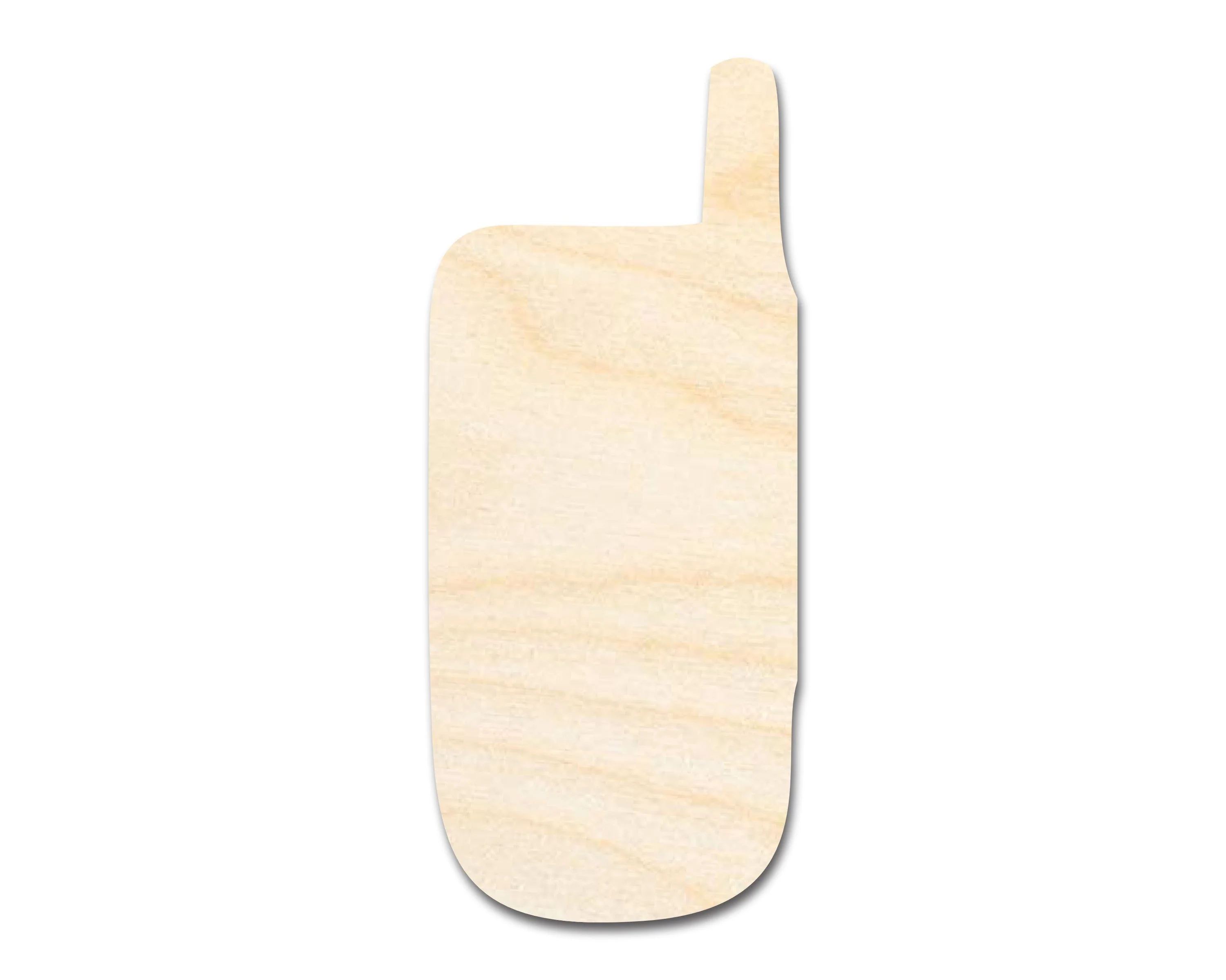 Unfinished Wood Flip Phone Shape | DIY Craft Cutout | up to 46" DIY