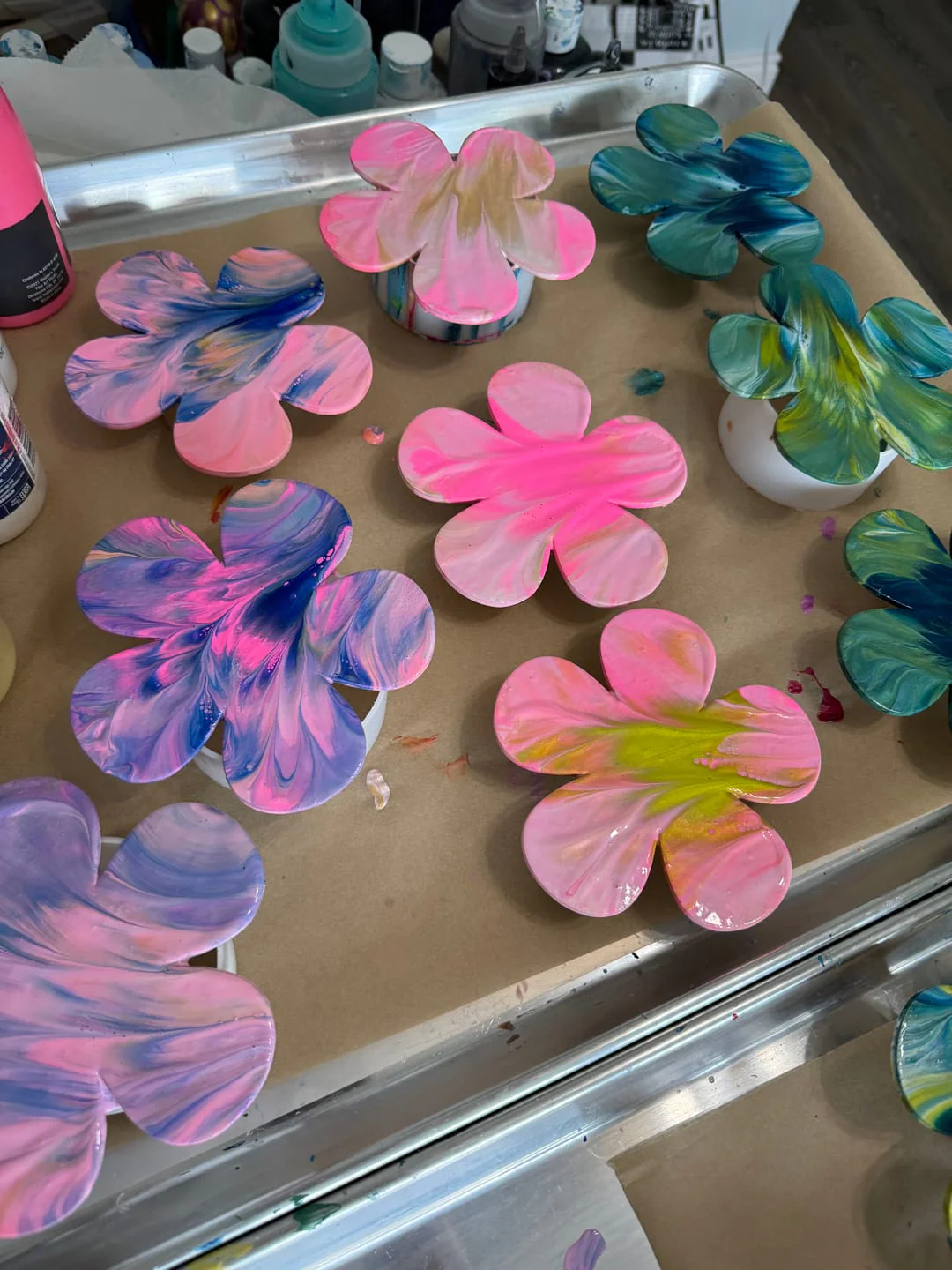 Unfinished Wood Flower Shape - Spring - Craft - up to 46" DIY - Image 4