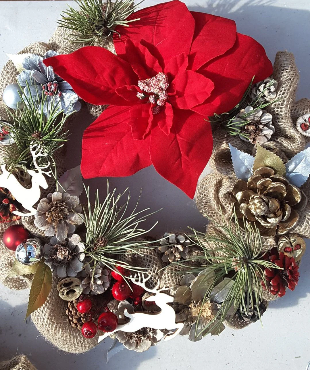 Unfinished Wood Flying Reindeer Shape - Rudolph - Christmas - Ornament - Craft - up to 46" DIY - Image 3