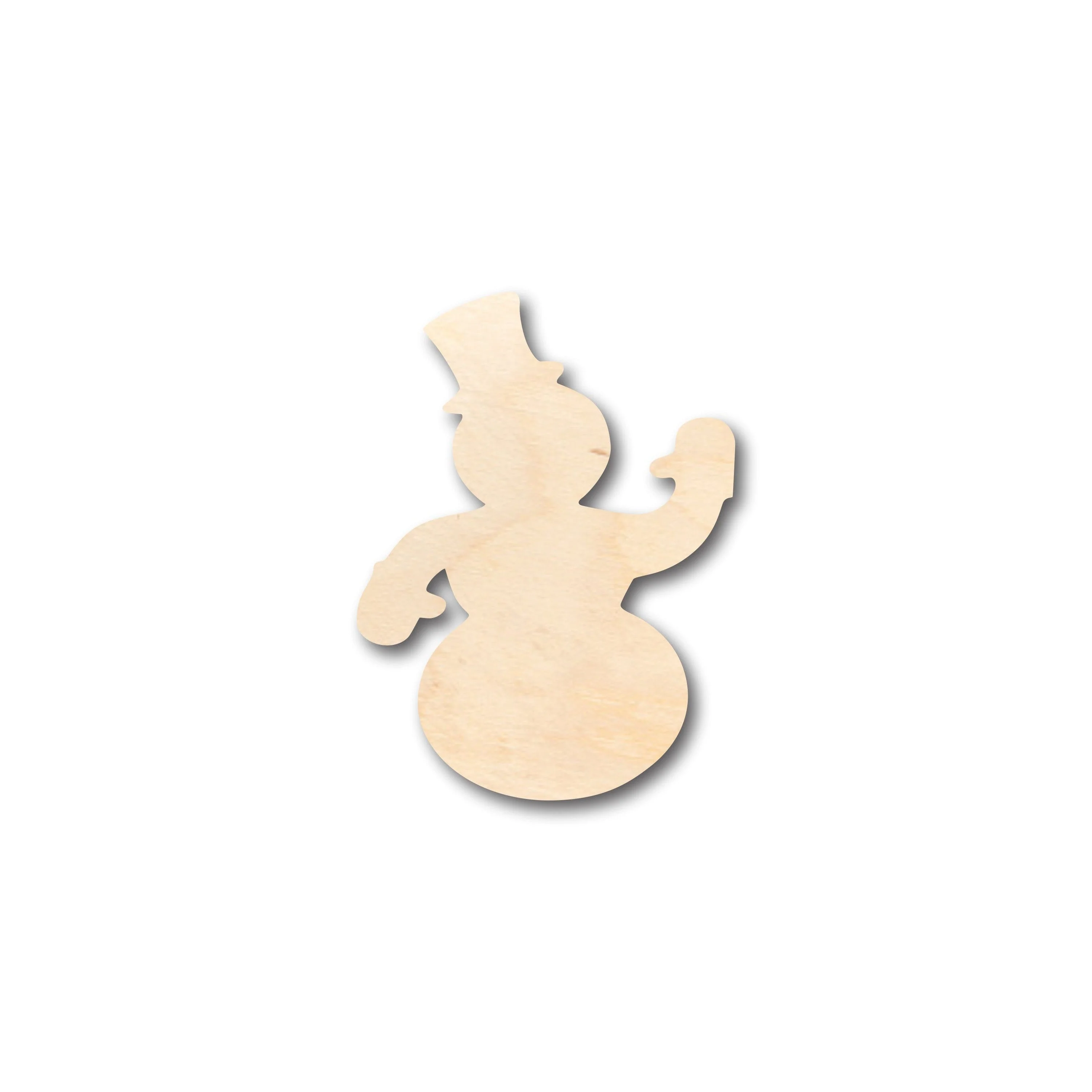 Unfinished Wood Friendly Snowman Shape - Craft - up to 46" DIY