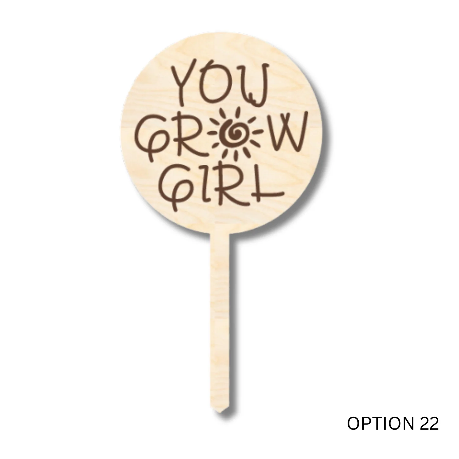 Unfinished Wood Funny Plant Stakes | 24 Options | 5" Tall | 1/8" Wood | Wood Craft Cutout - Image 22