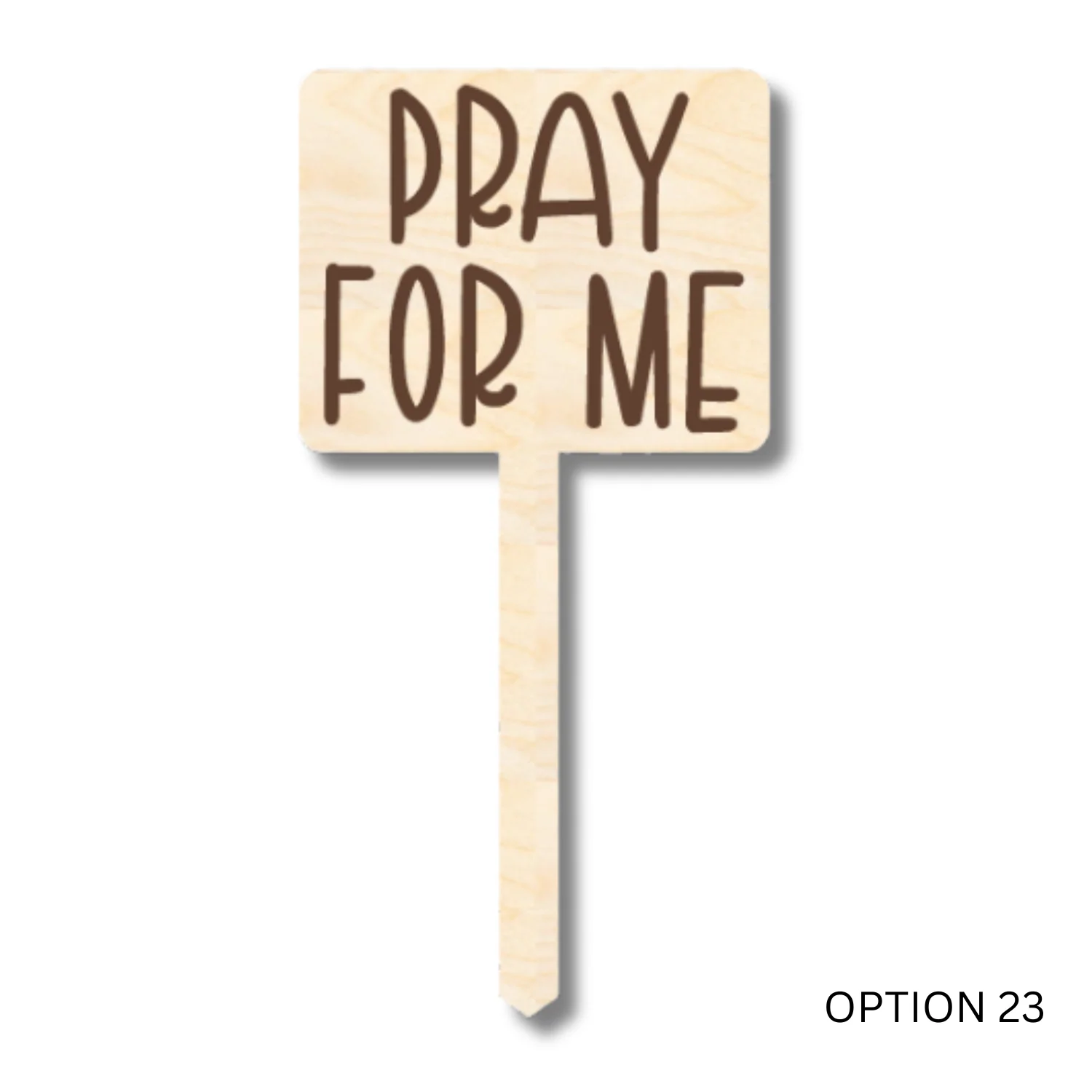 Unfinished Wood Funny Plant Stakes | 24 Options | 5" Tall | 1/8" Wood | Wood Craft Cutout - Image 23