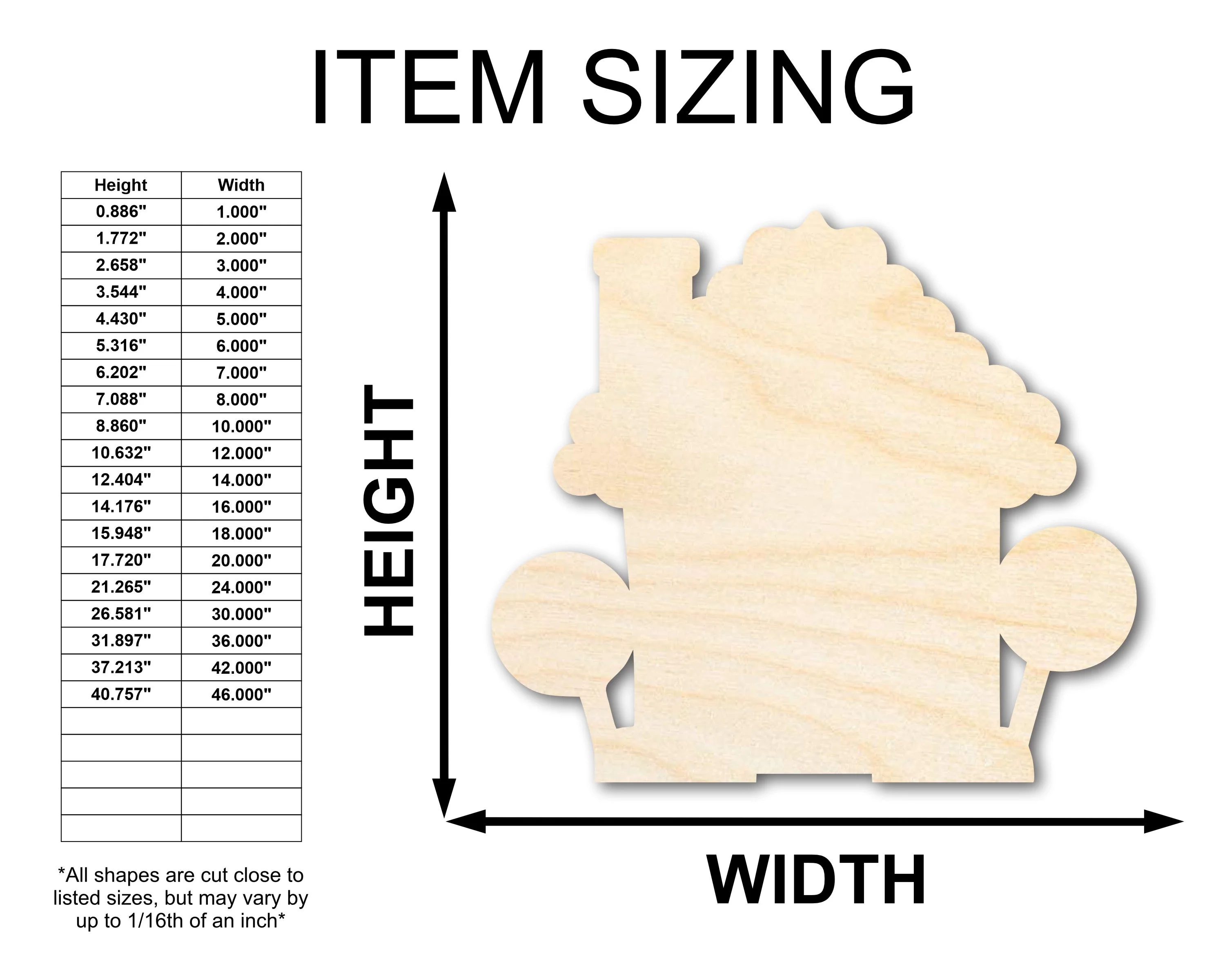 Unfinished Wood Gingerbread House Shape - Craft - up to 46" - Image 2
