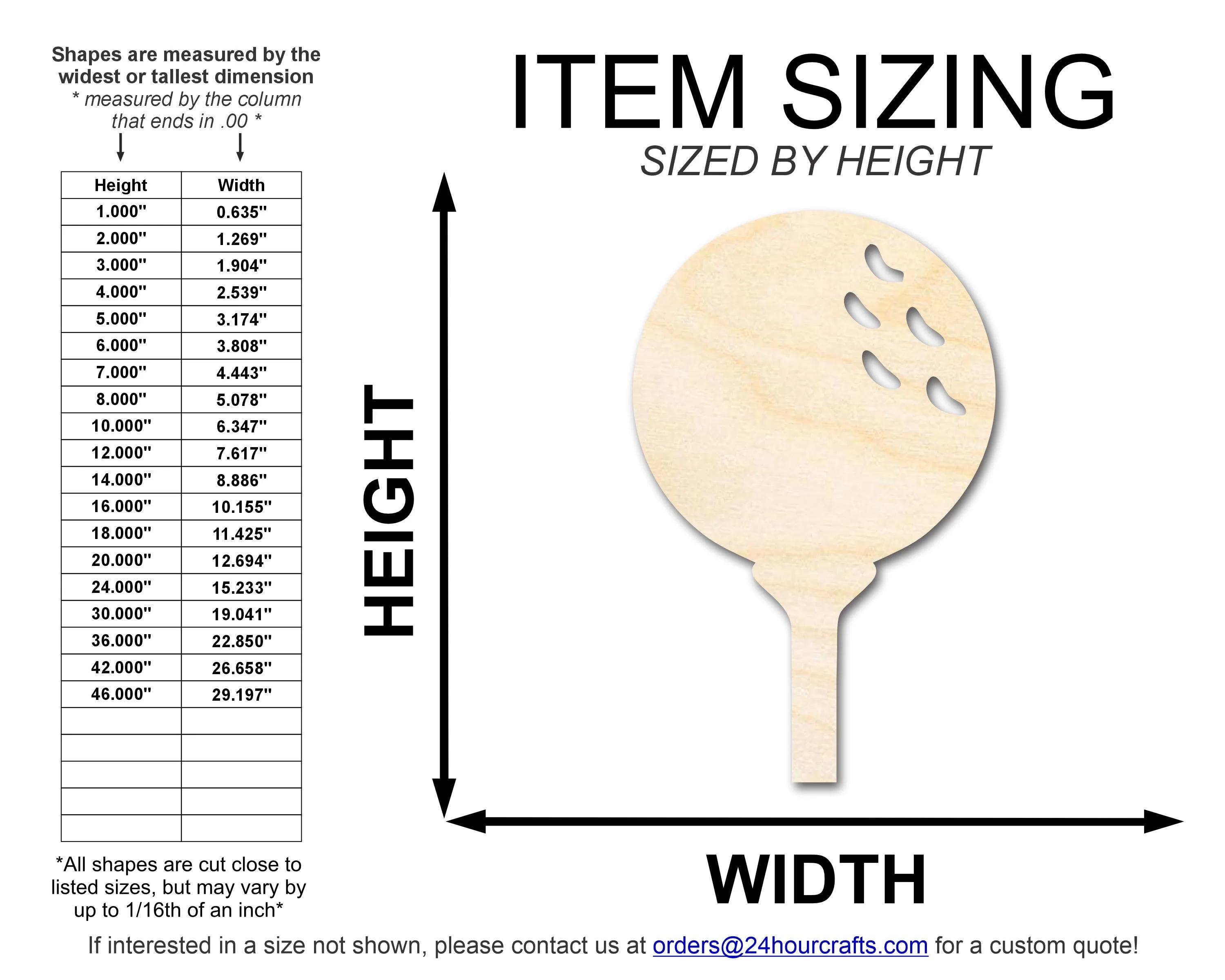 Unfinished Wood Golf Ball and Tee Shape | DIY Craft Cutout | up to 46" DIY - Image 2