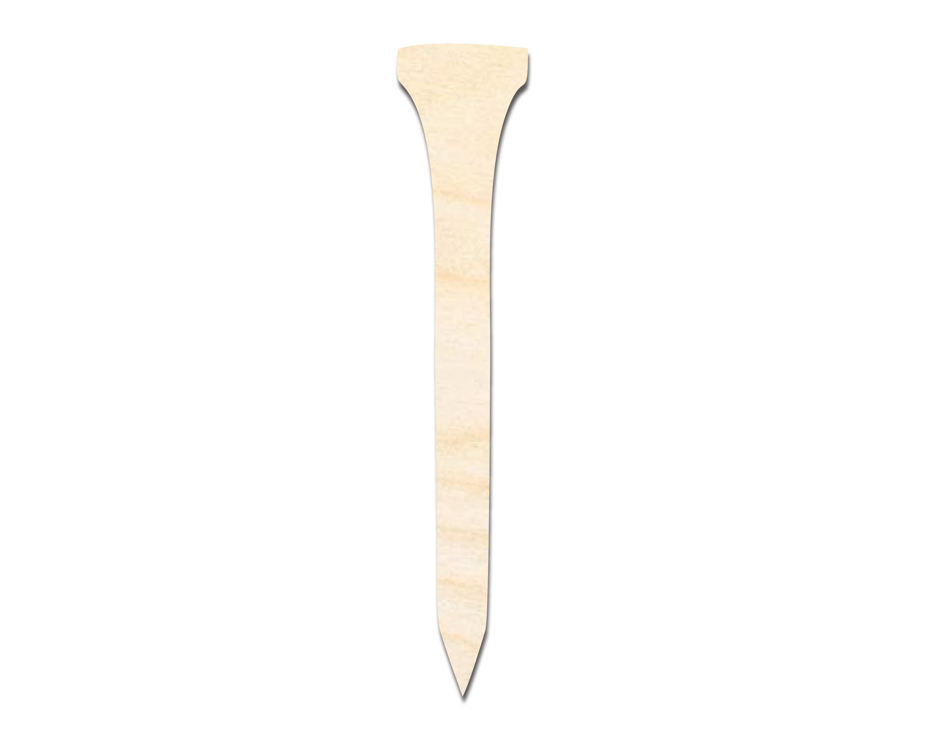 Unfinished Wood Golf Tee Shape | DIY Craft Cutout | up to 46" DIY