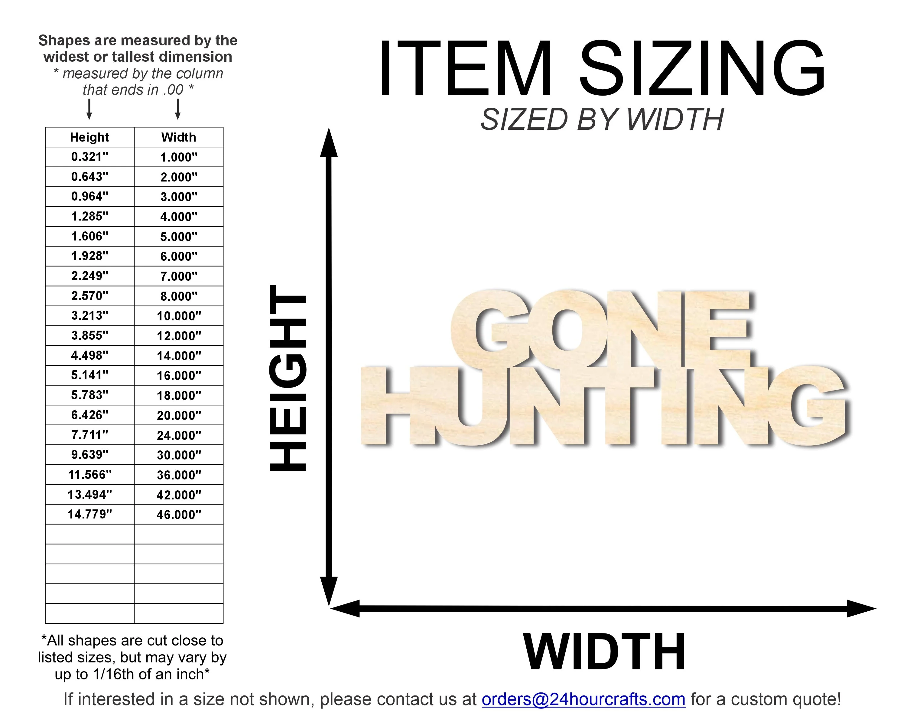 Unfinished Wood Gone Hunting Cutout | DIY Craft Cutout | up to 46" DIY - Image 2