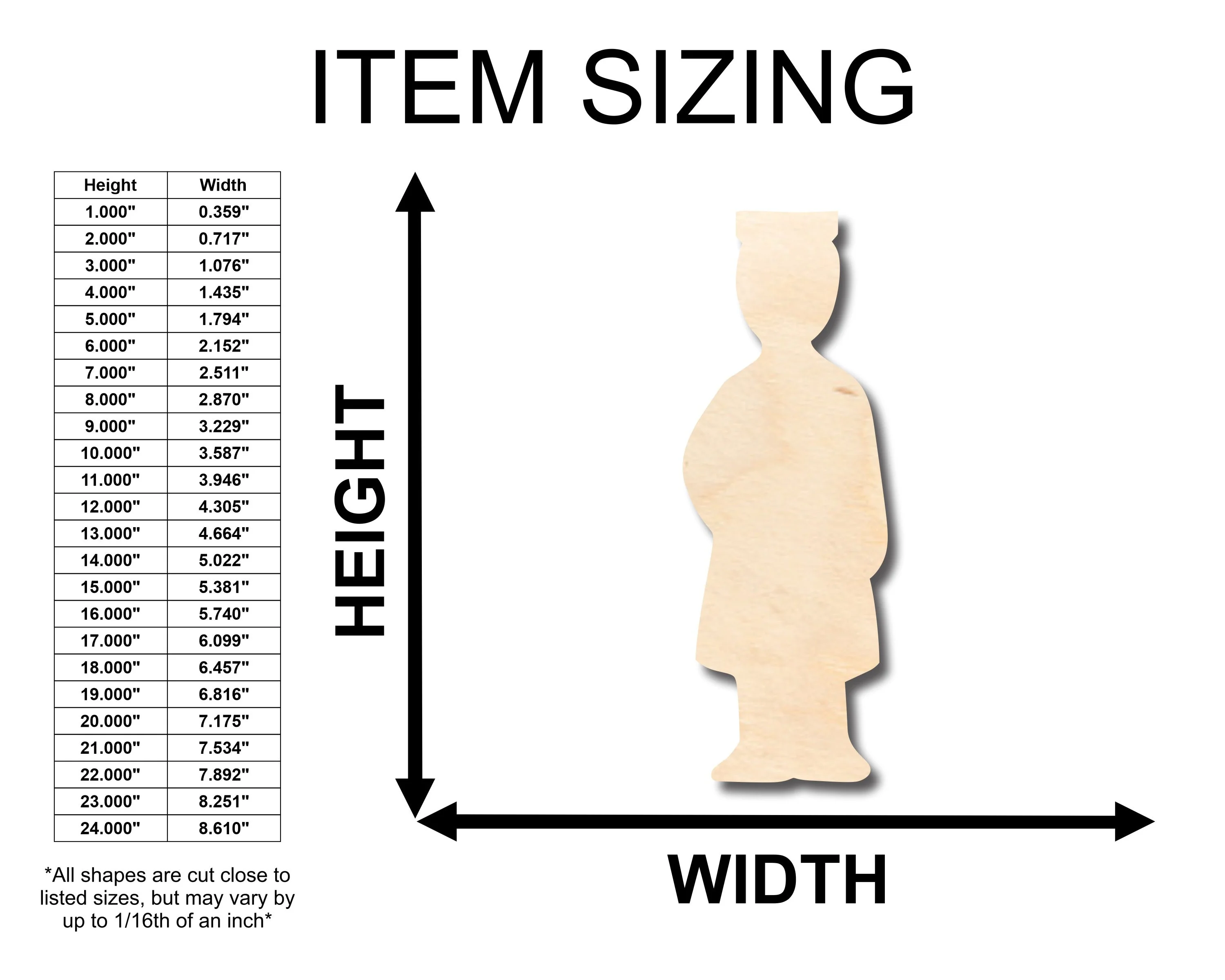Unfinished Wood Graduate Graduation Shape - Craft - up to 46" DIY - Image 2