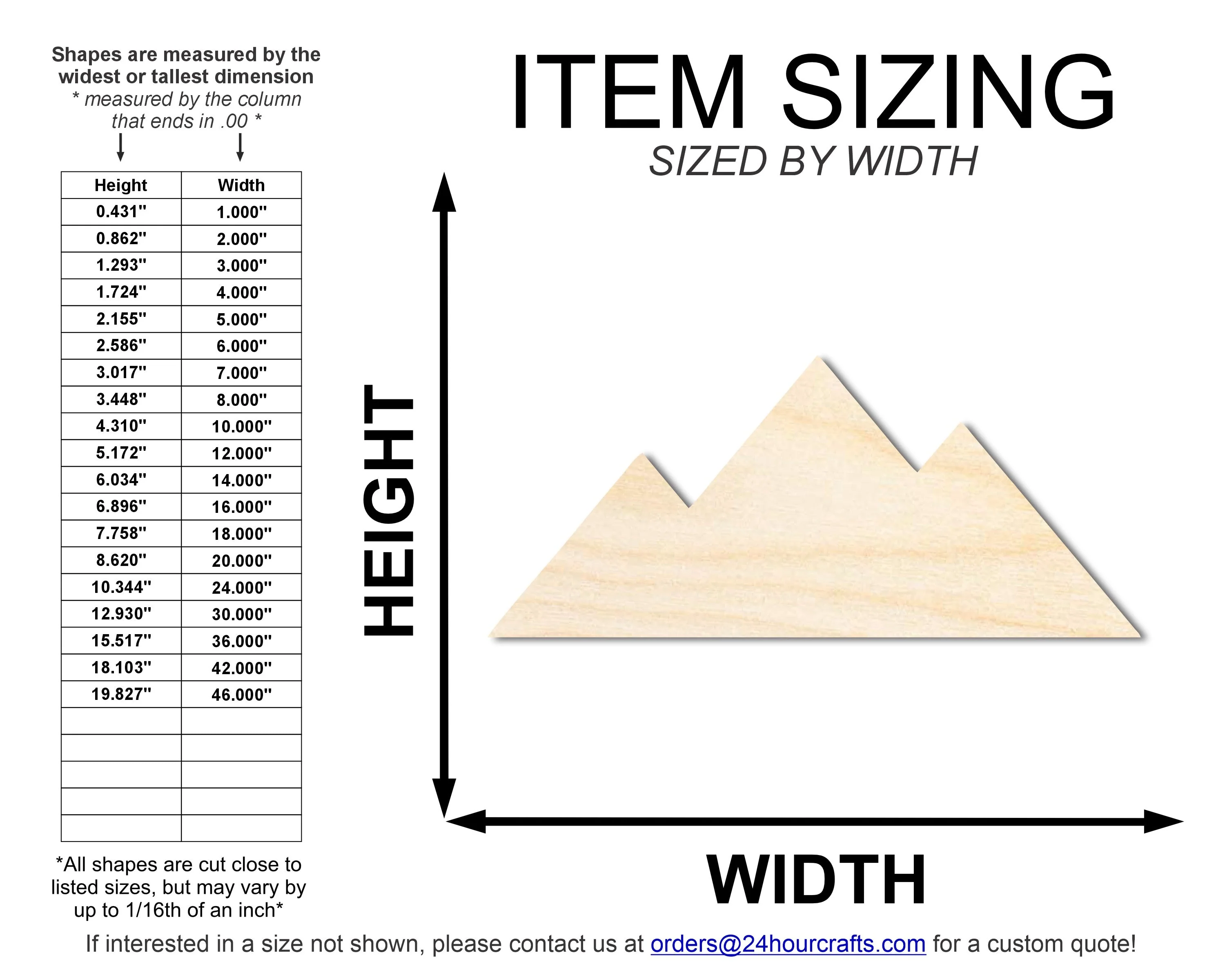 Unfinished Wood Great Pyramid of Giza Shape | DIY Craft Cutout | up to 46" DIY - Image 2