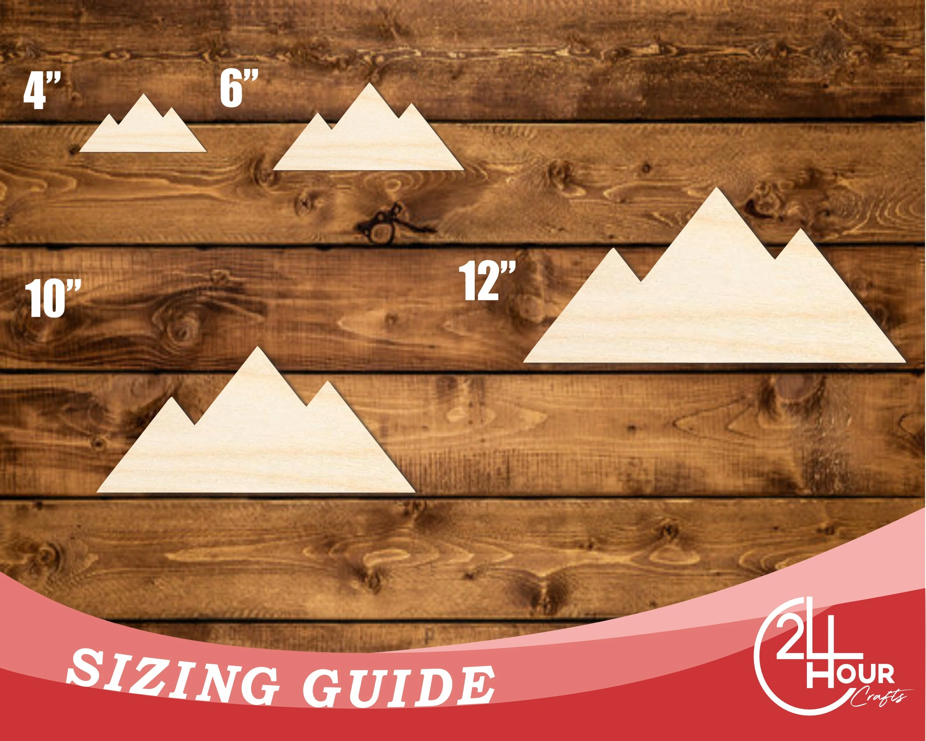 Unfinished Wood Great Pyramid of Giza Shape | DIY Craft Cutout | up to 46" DIY - Image 3