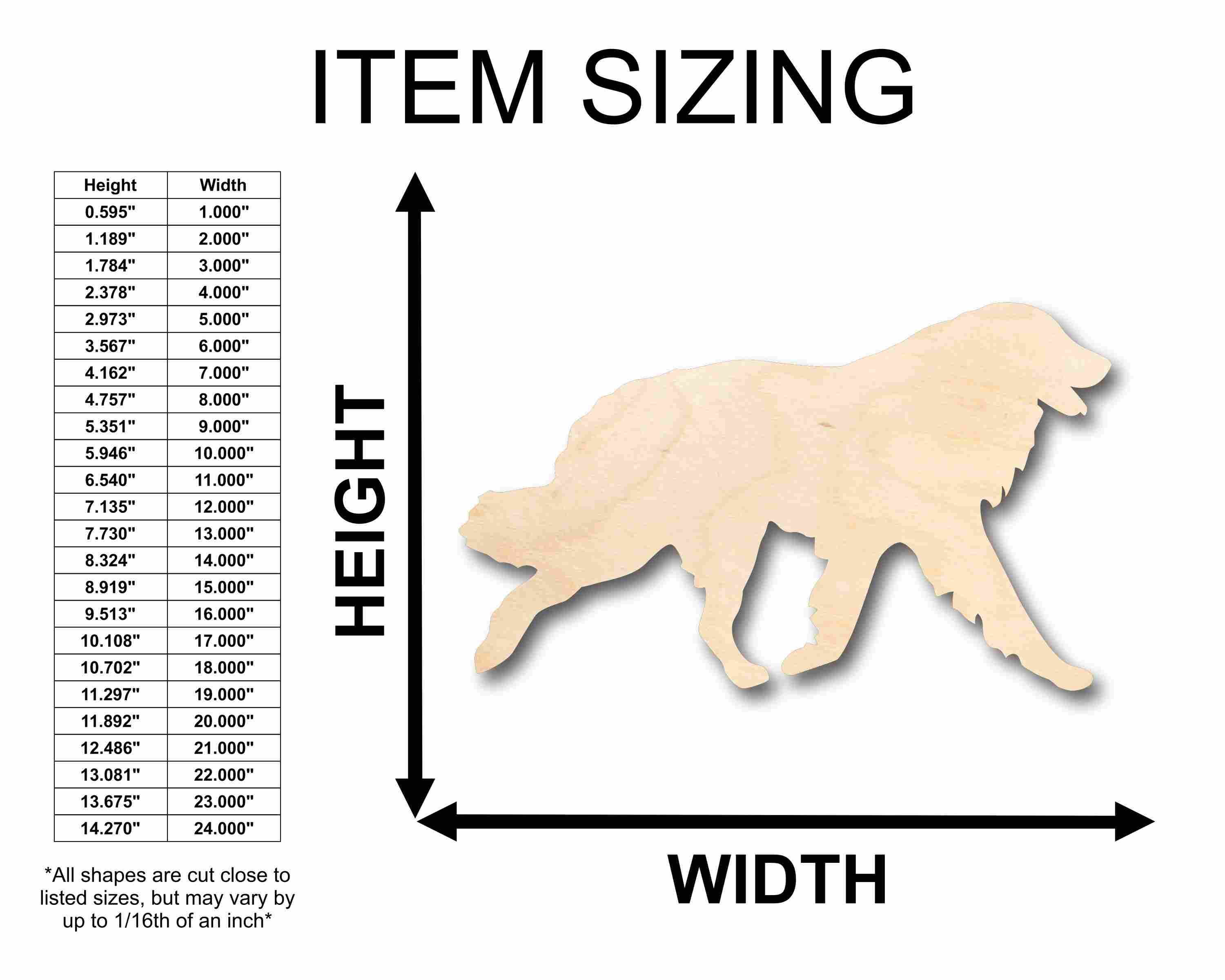 Unfinished Wood Great Pyrenees Dog Silhouette - Craft- up to 46" DIY - Image 2