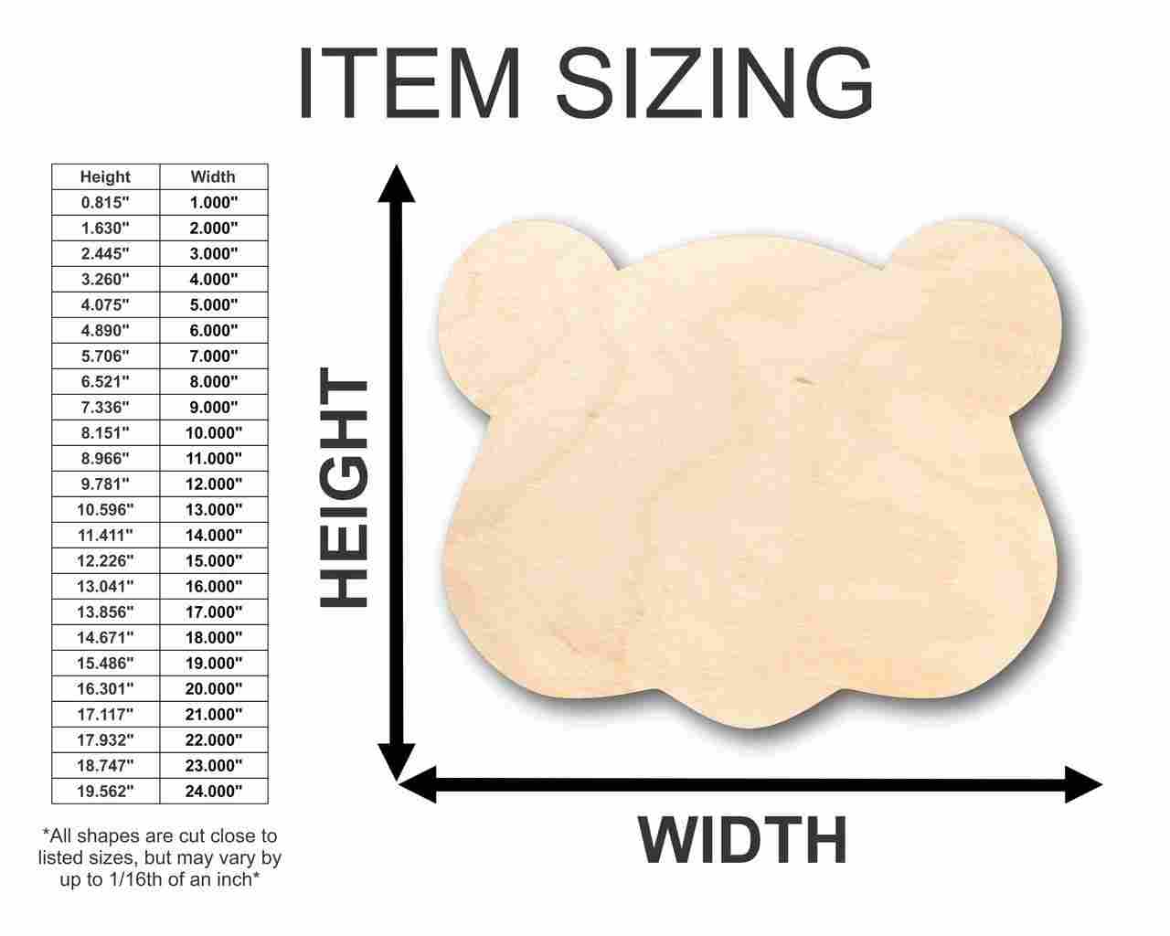 Unfinished Wood Groundhog Head Shape - Groundhog's Day - Animal - Craft - up to 46" DIY - Image 2