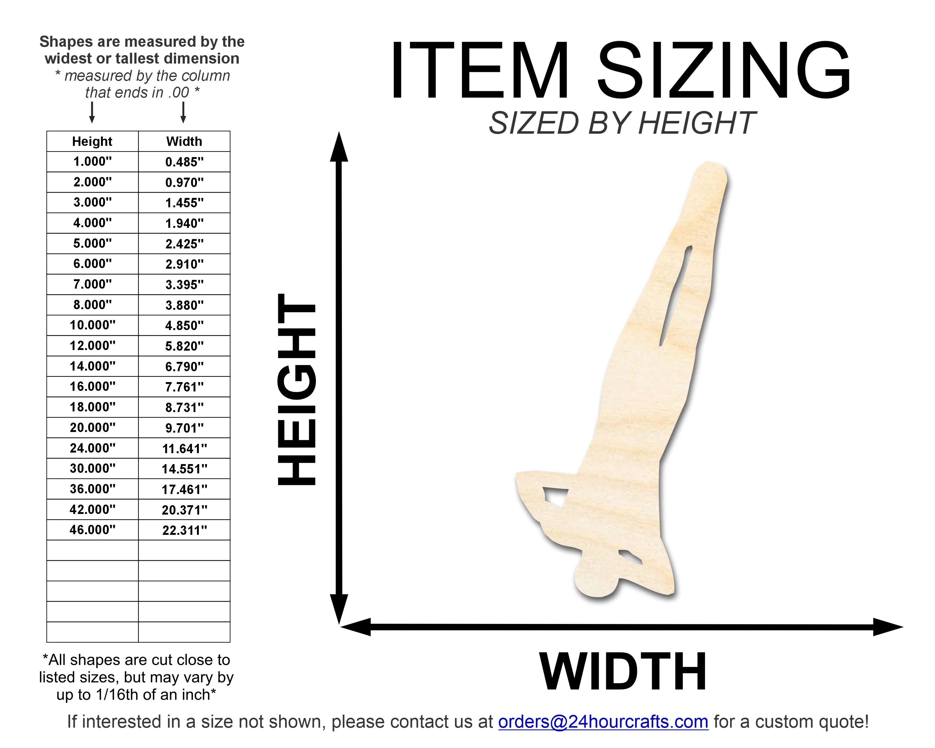 Unfinished Wood Gymnast Flip Shape | DIY Craft Cutout | up to 46" DIY - Image 2