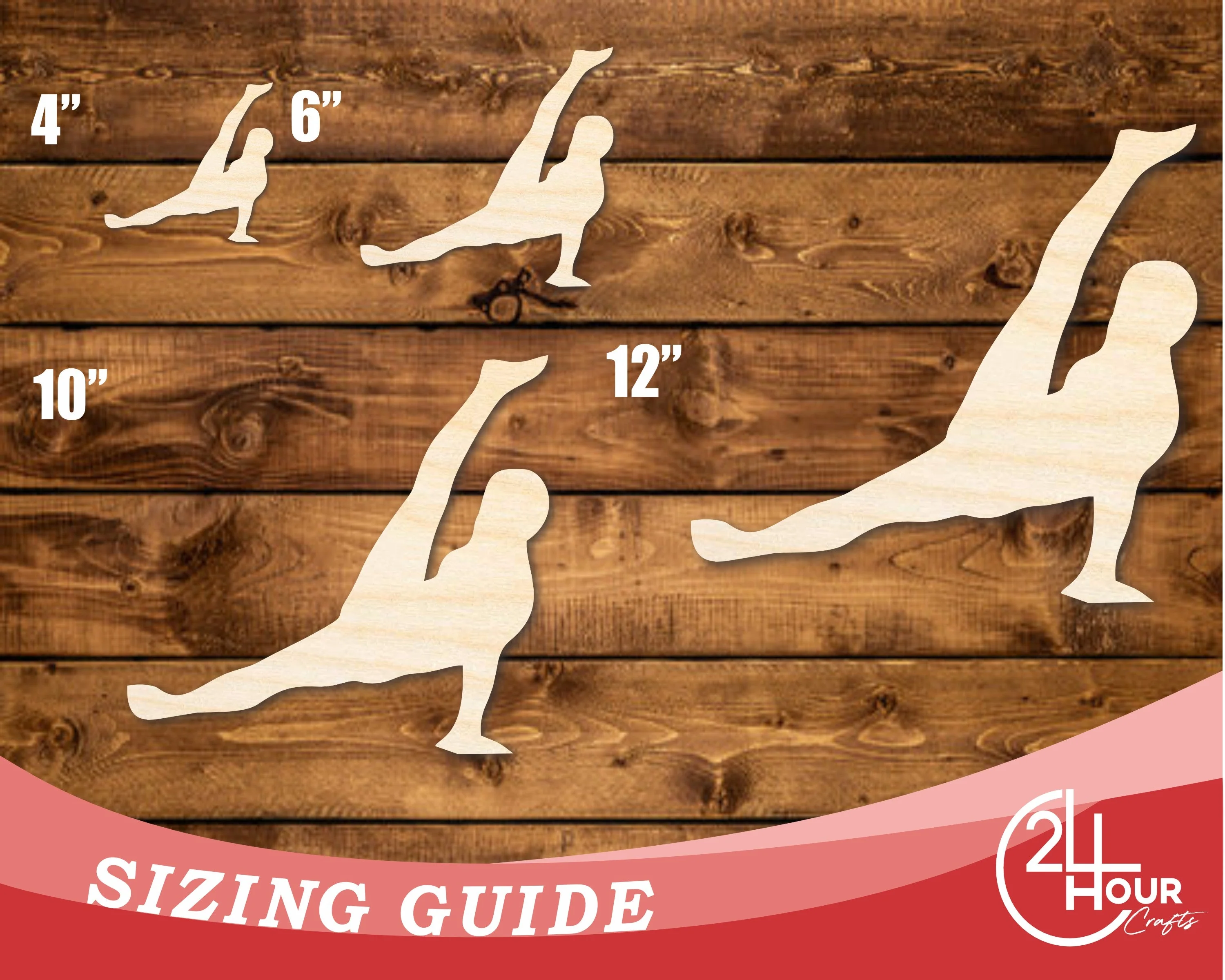 Unfinished Wood Gymnast Windmill Shape | DIY Craft Cutout | up to 46" DIY - Image 3