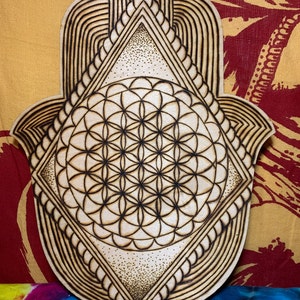 Unfinished Wood Hamsa Shape - Craft - up to 46" DIY - Image 11