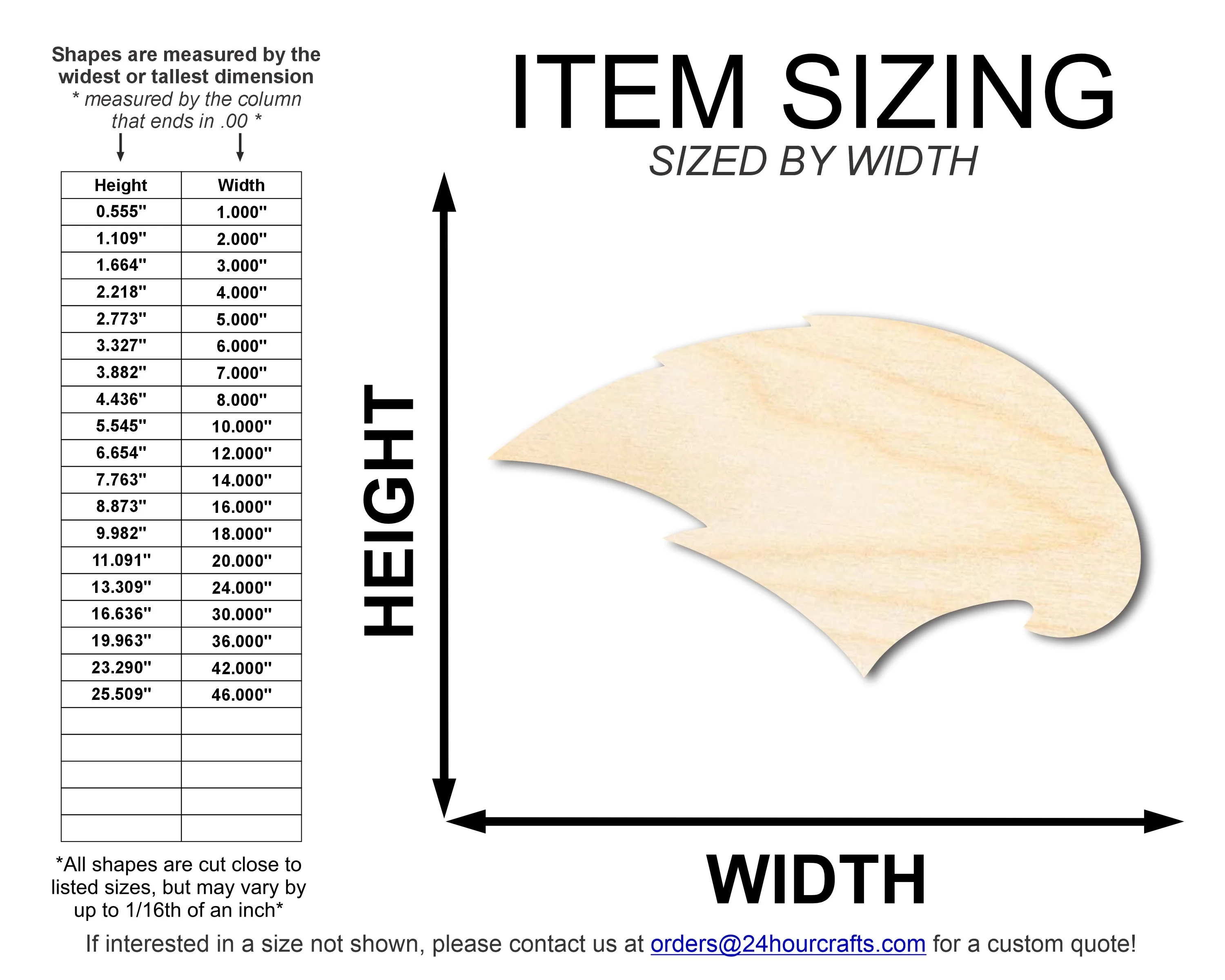 Unfinished Wood Hawk Mascot Shape | DIY Craft Cutout | up to 46" DIY - Image 2