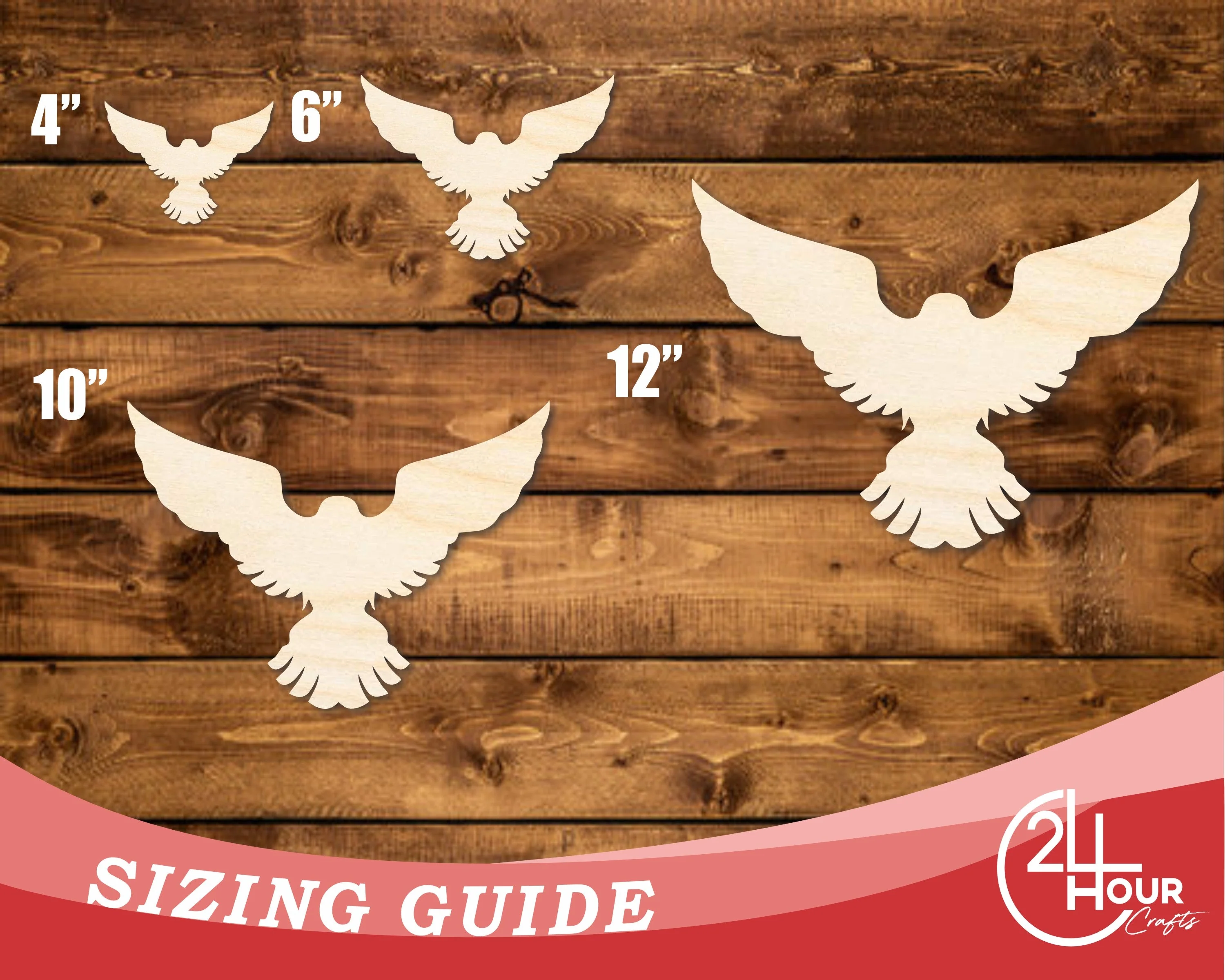 Unfinished Wood Hawk Mascot Shape | DIY Craft Cutout | up to 46" DIY - Image 3