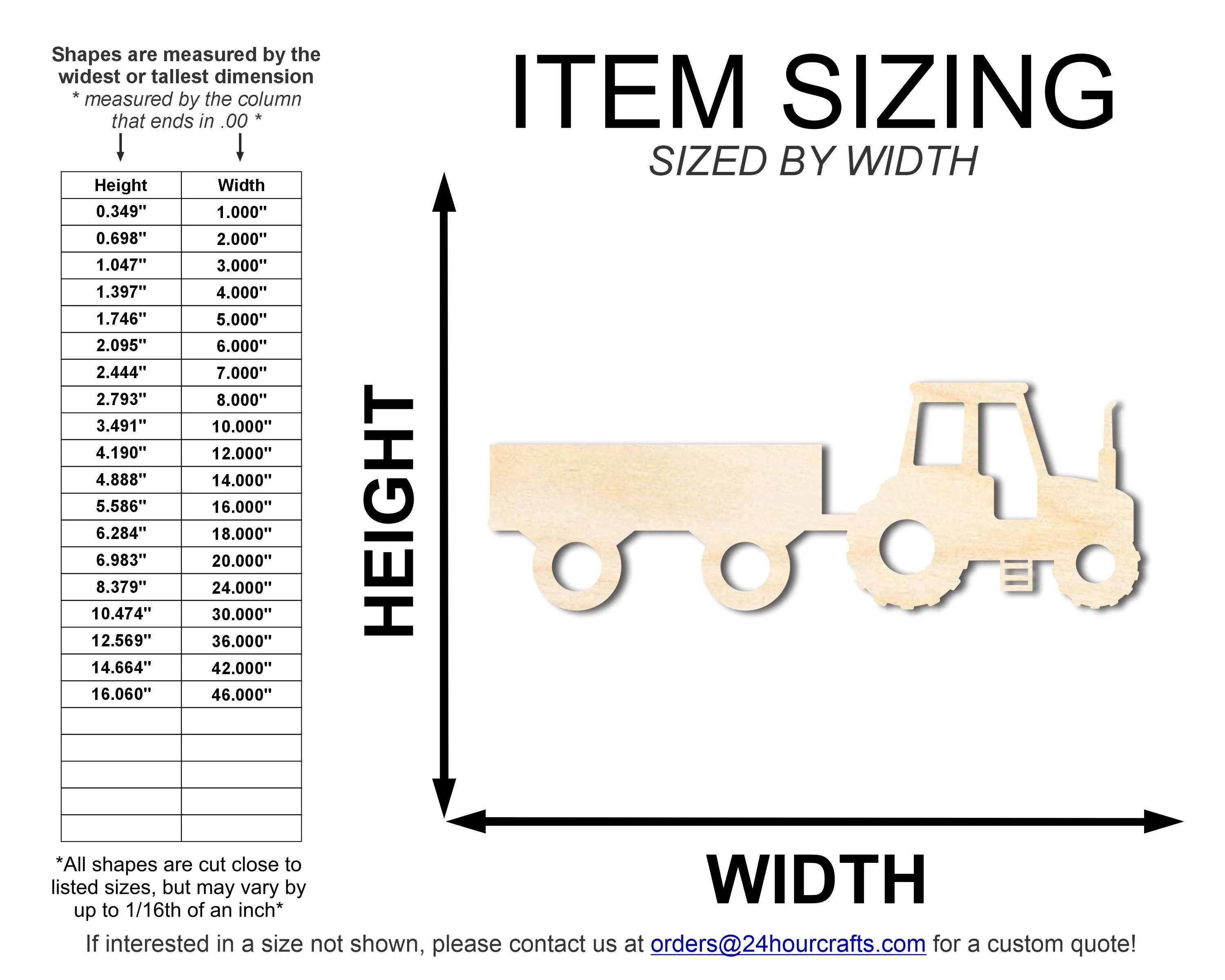 Unfinished Wood Hay Ride Shape | DIY Craft Cutout | up to 46" DIY - Image 2