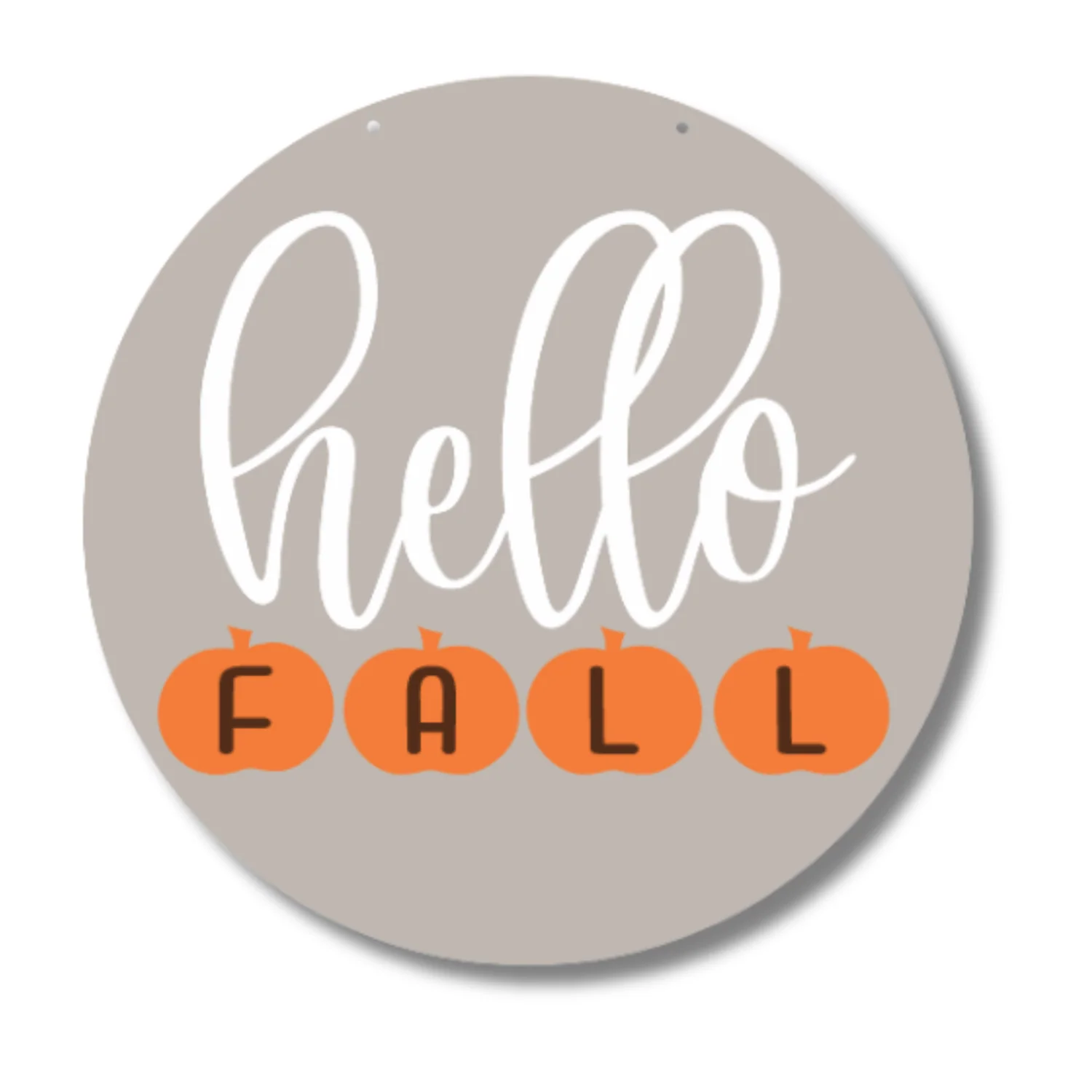 Unfinished Wood Hello Fall Etched Door Sign Kit | Wood Craft Cutouts | 1/4" Thick | - Image 2