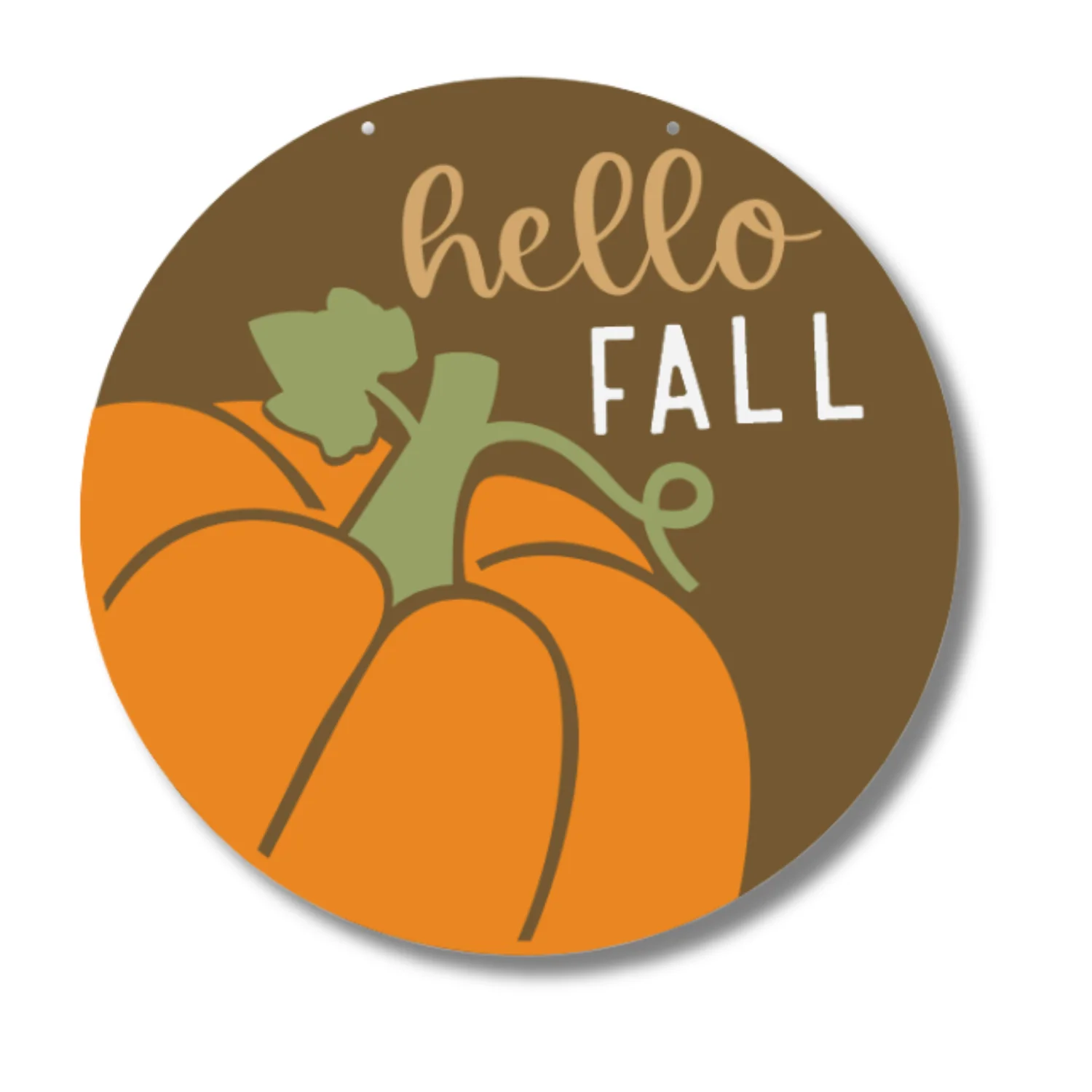 Unfinished Wood Hello Fall Pumpkin Door Sign Kit | Wood Craft Cutouts | 1/4" Thick | - Image 2