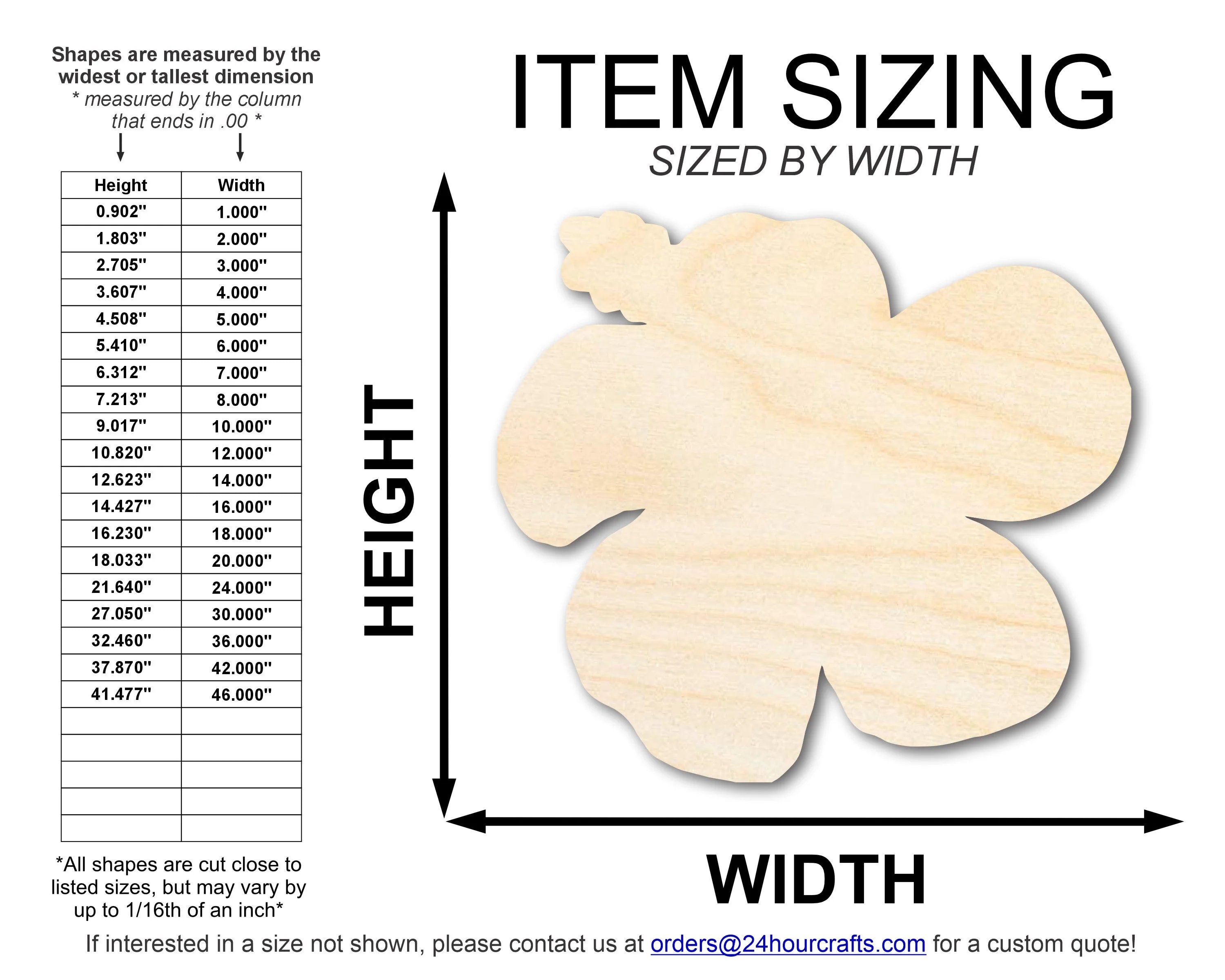 Unfinished Wood Hibiscus Flower Silhouette | DIY Craft Cutout | up to 46" DIY - Image 2