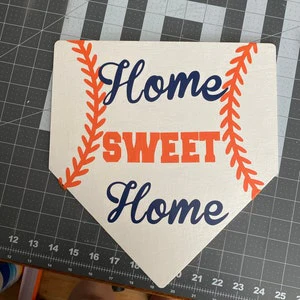 Unfinished Wood Home Plate Baseball Softball Diamond Base Silhouette - Craft- up to 46" DIY - Image 5