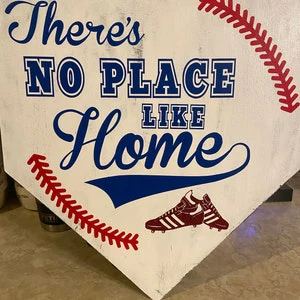 Unfinished Wood Home Plate Baseball Softball Diamond Base Silhouette - Craft- up to 46" DIY - Image 6